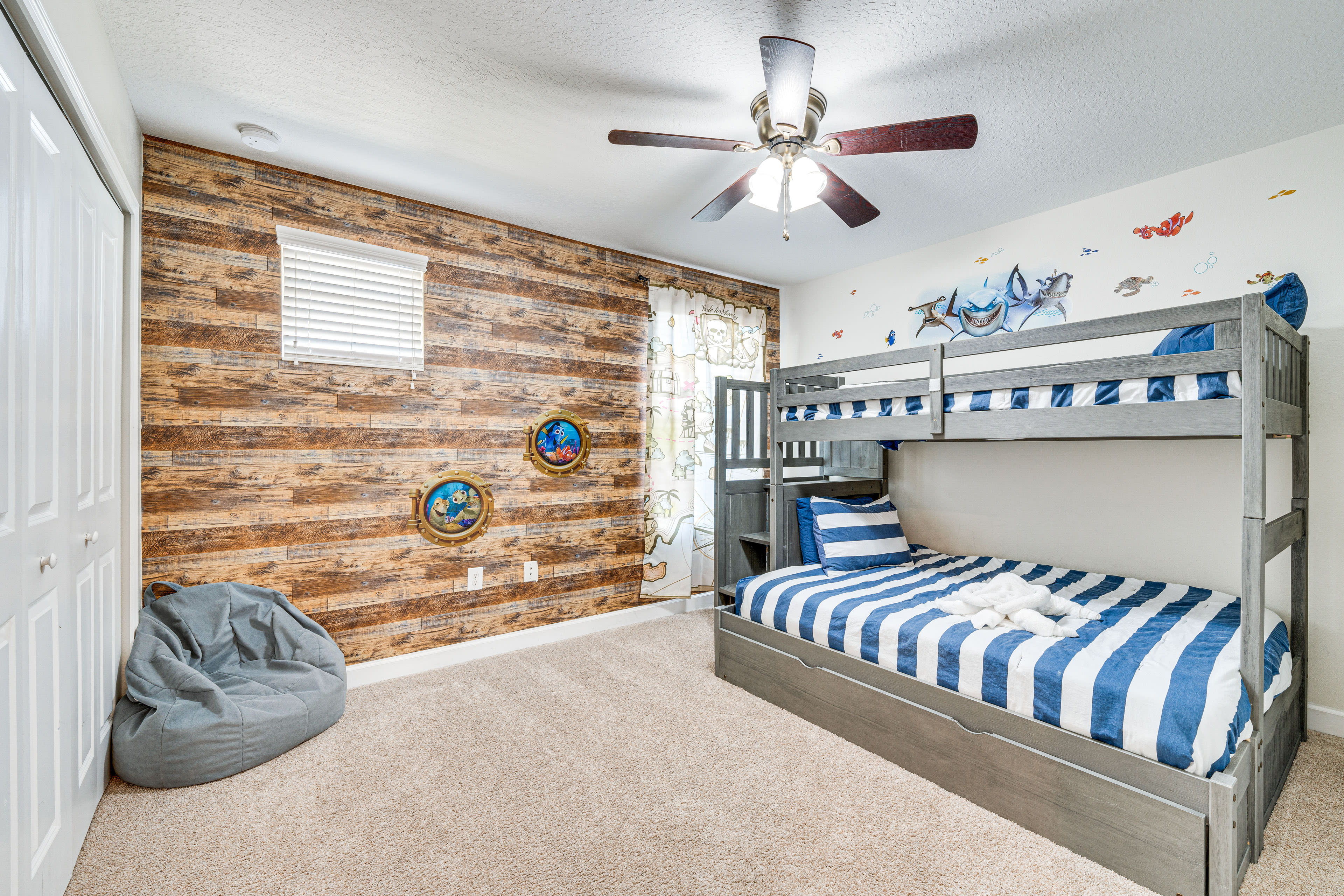 Bedroom 2 | Twin/Full Bunk Bed w/ Full Trundle Bed | 2nd Floor