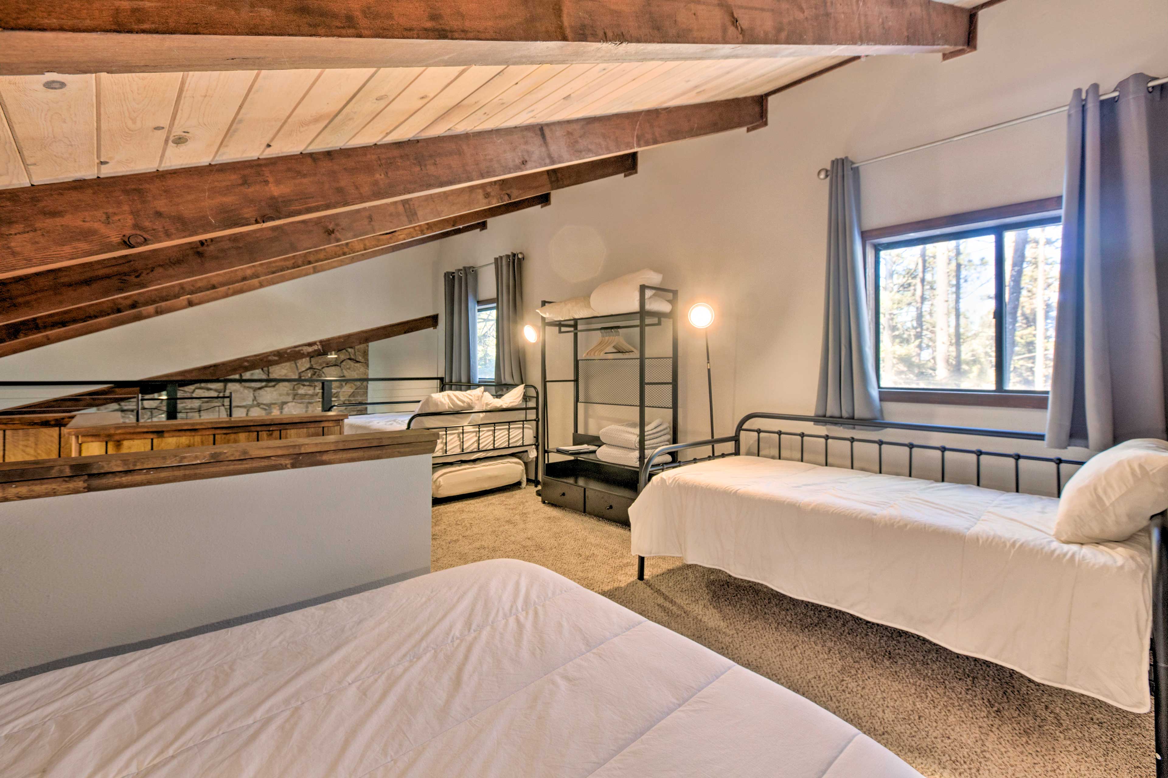 Loft | Stairs Required | Queen Bed | Twin Bed