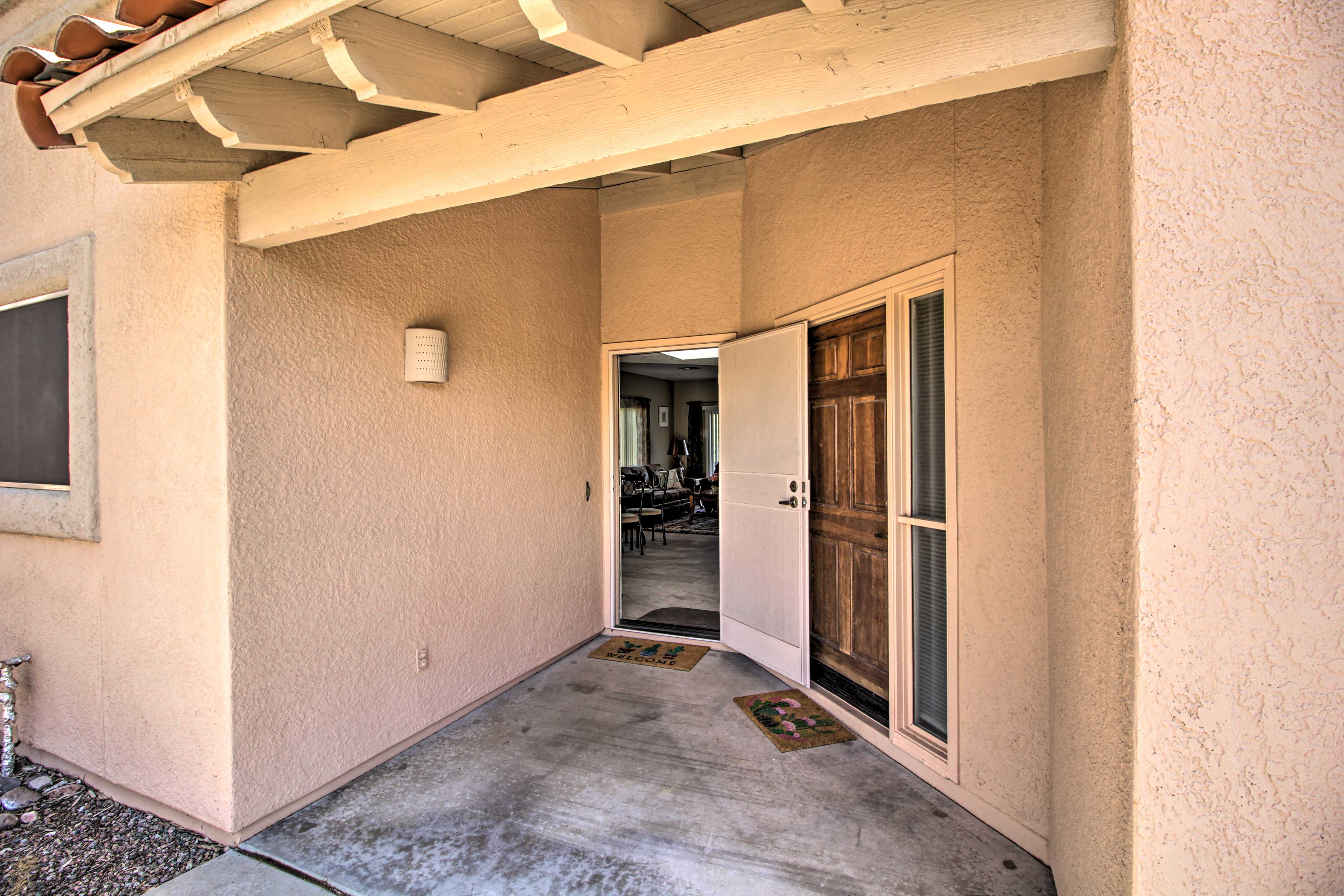 Townhome Exterior | Keyless Entry