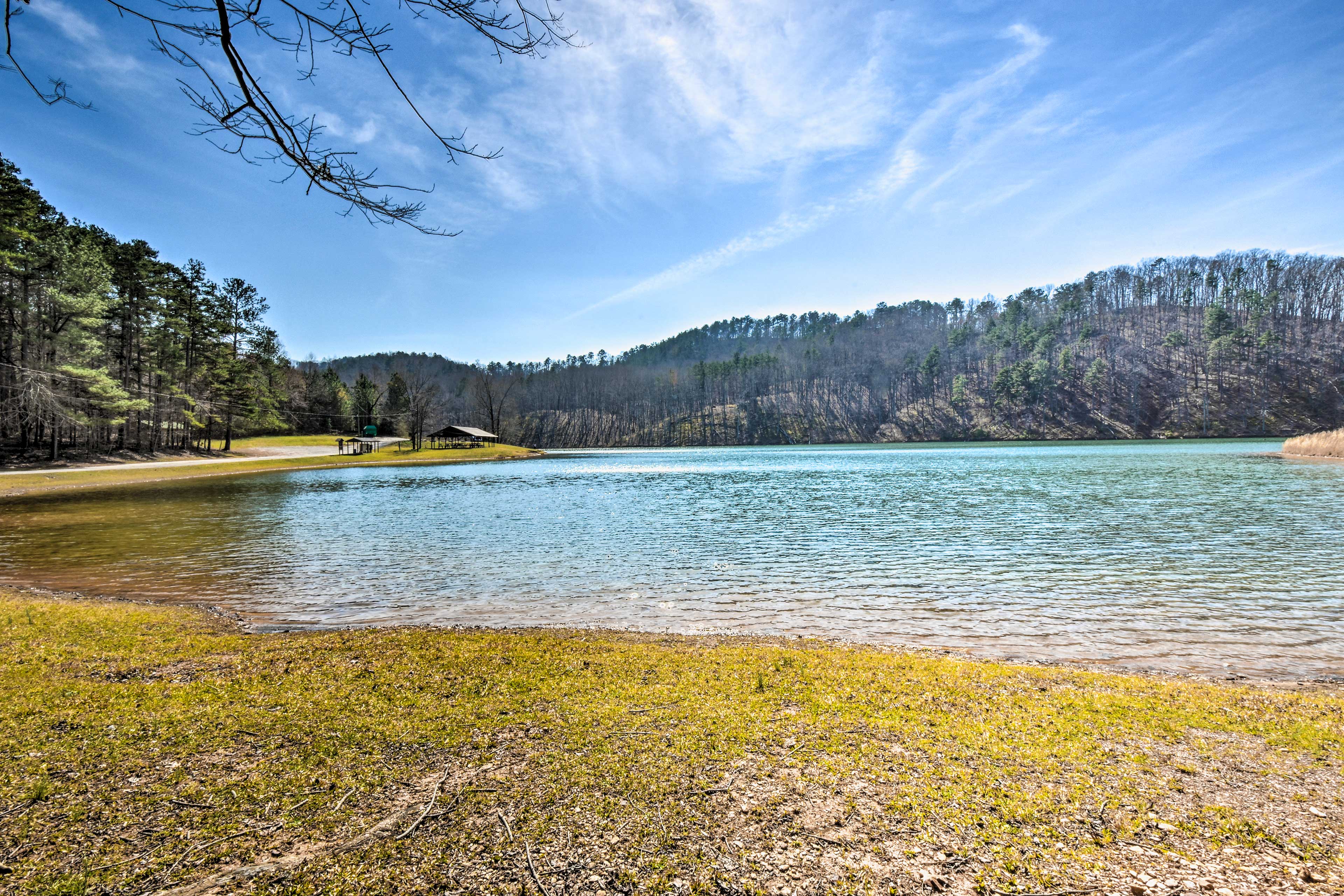 Talking Rock Creek Resort (~9 Miles) | Stocked Trout Pond (Fishing & Kayaking)