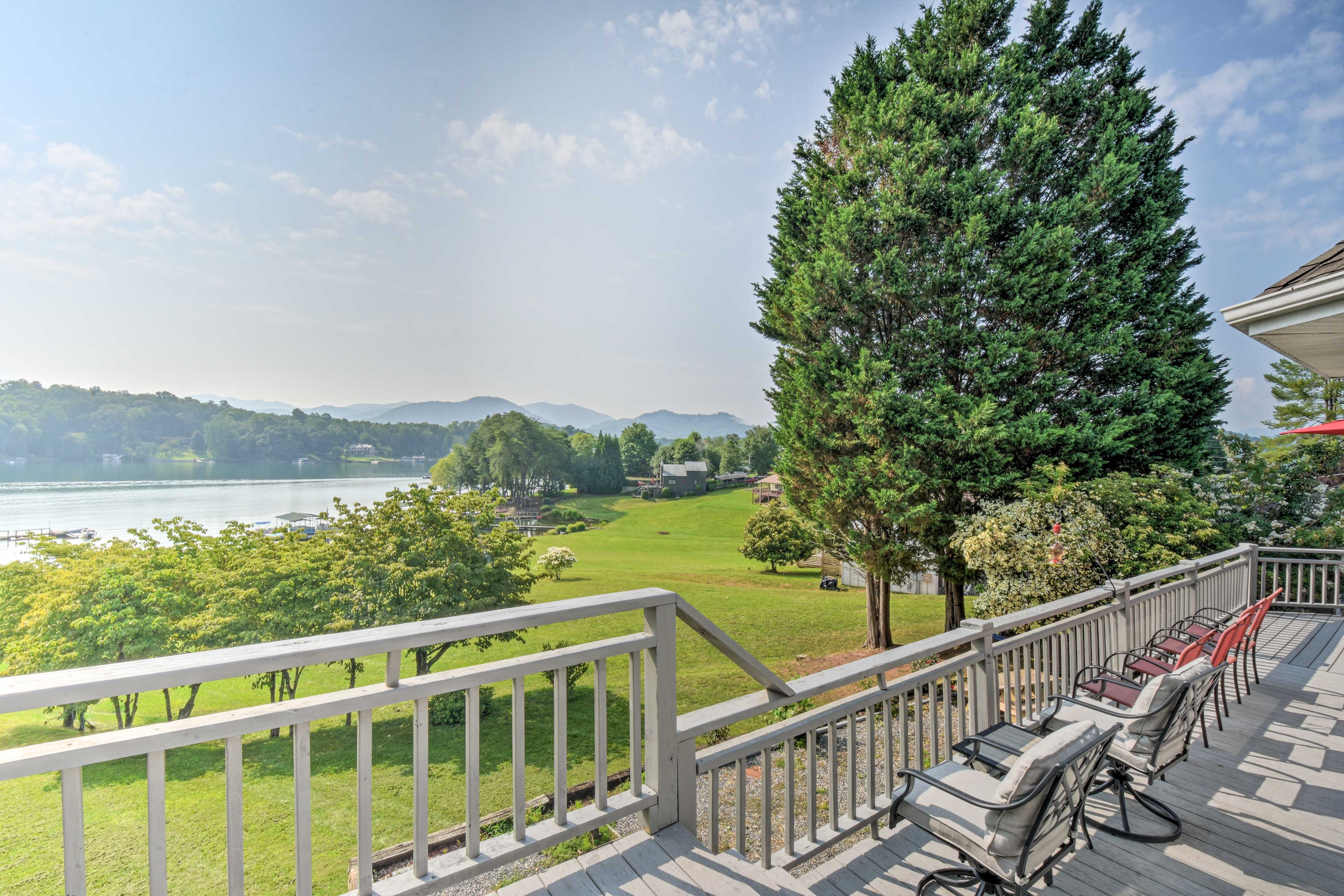 Deck | Expansive Yard | Private Boat Dock & Slip