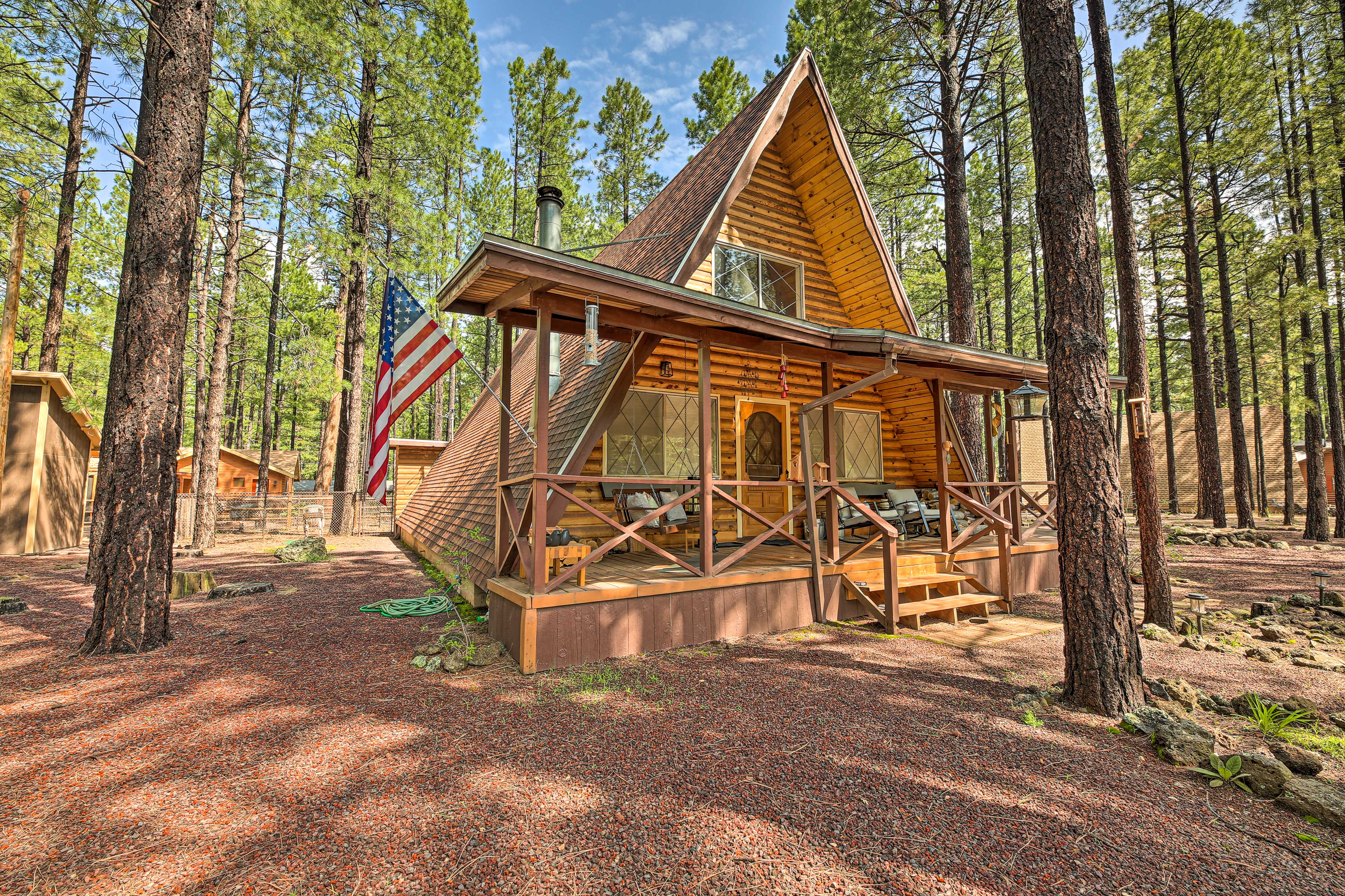 Cabin Exterior | Located on 1/3 Acre