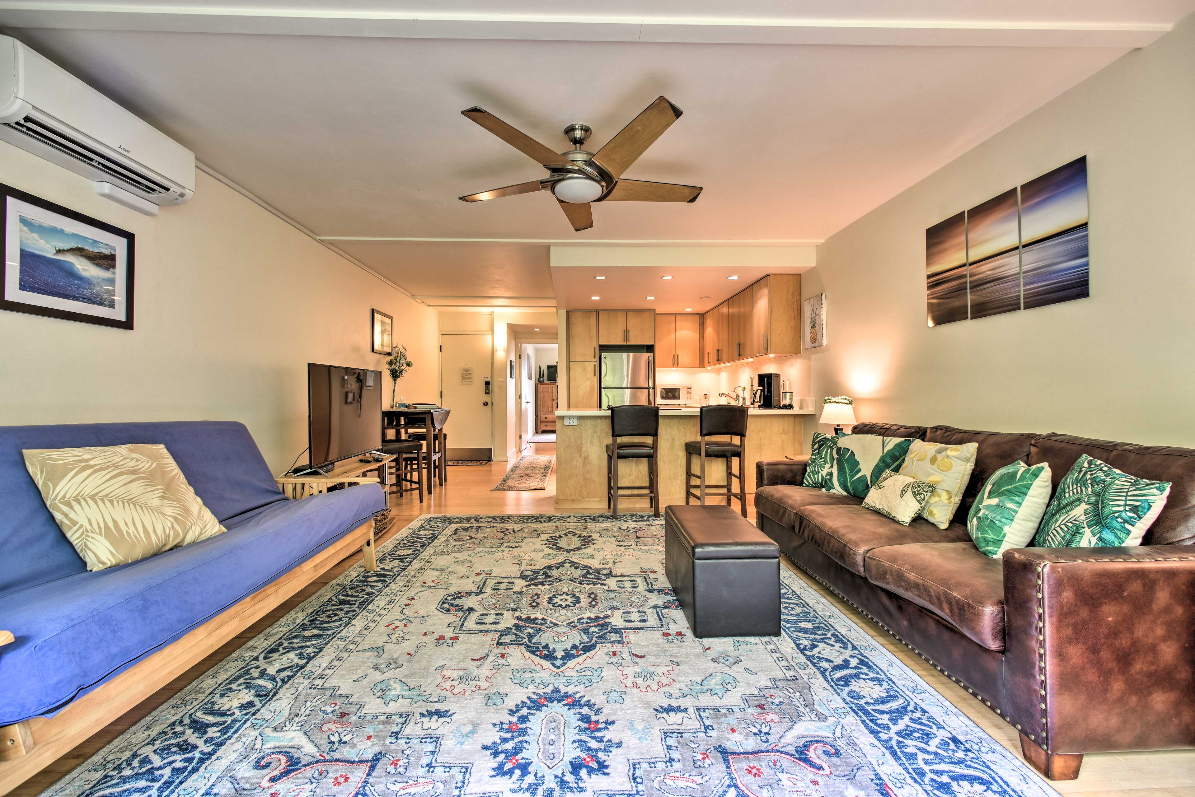 Lahaina Vacation Rental | 1BR | 1BA | 650 Sq Ft | Entry Stairs Required