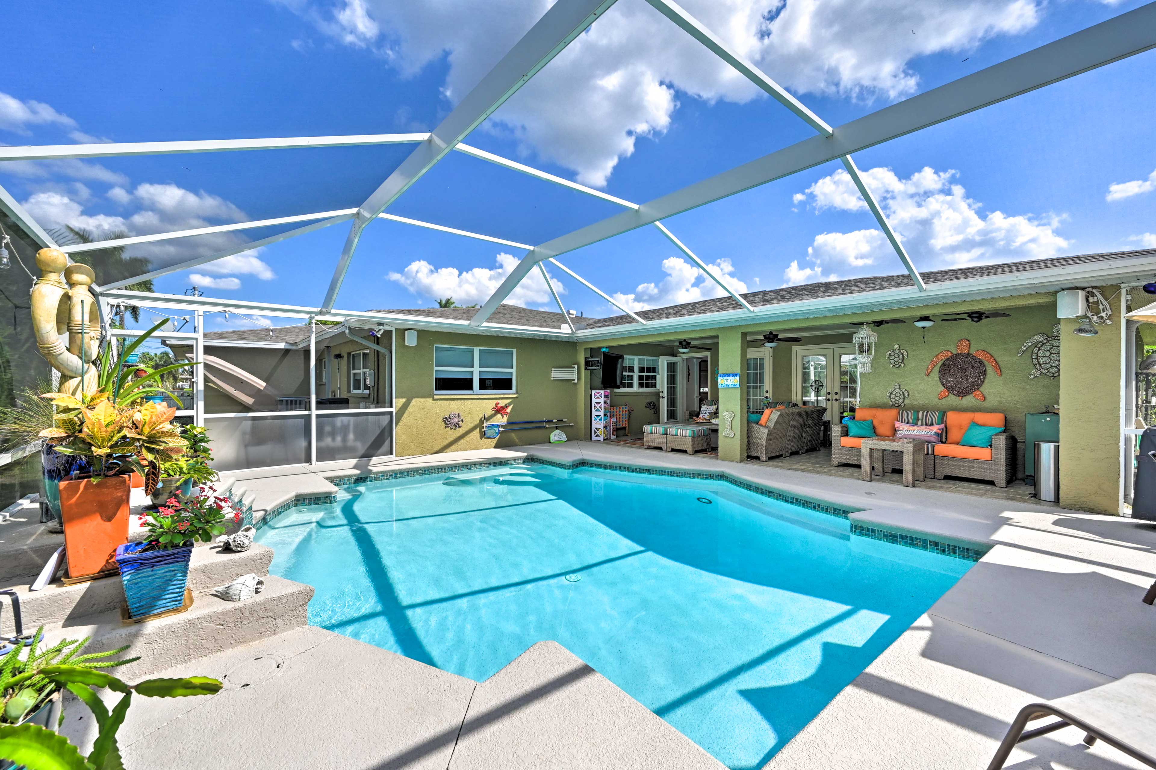 Cape Coral Vacation Rental | 4BR | 3.5BA | Step-Free Access | 2,500 Sq Ft