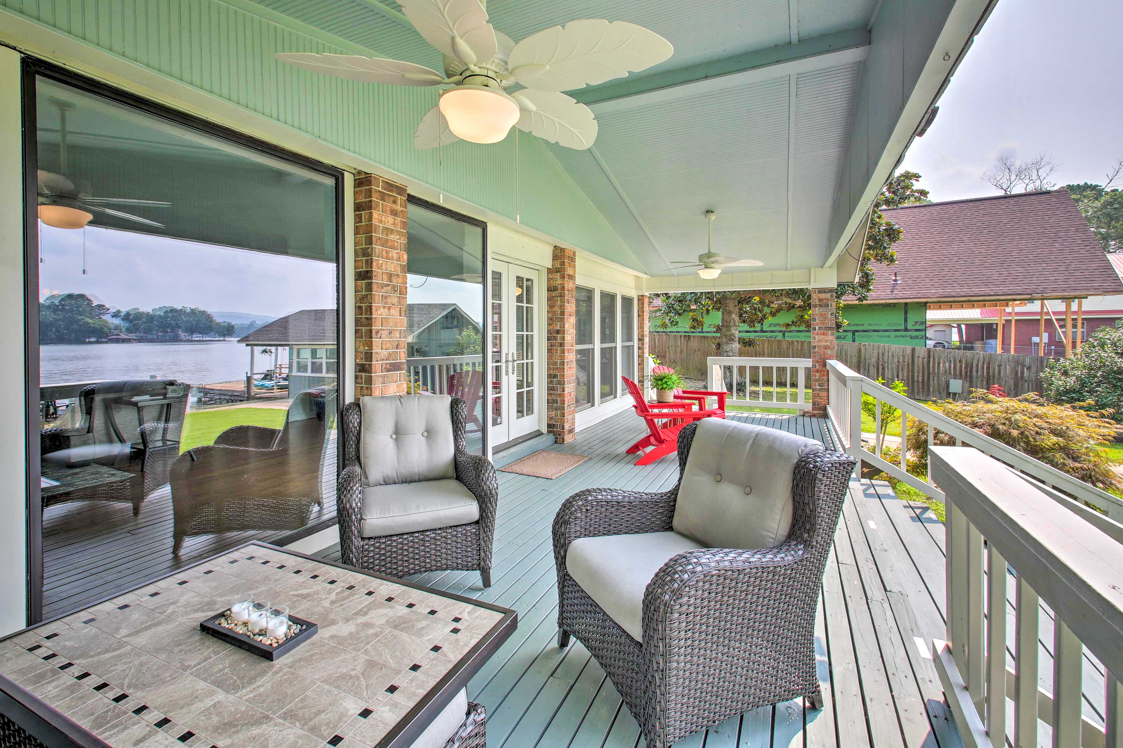 Covered Deck | Lake Views