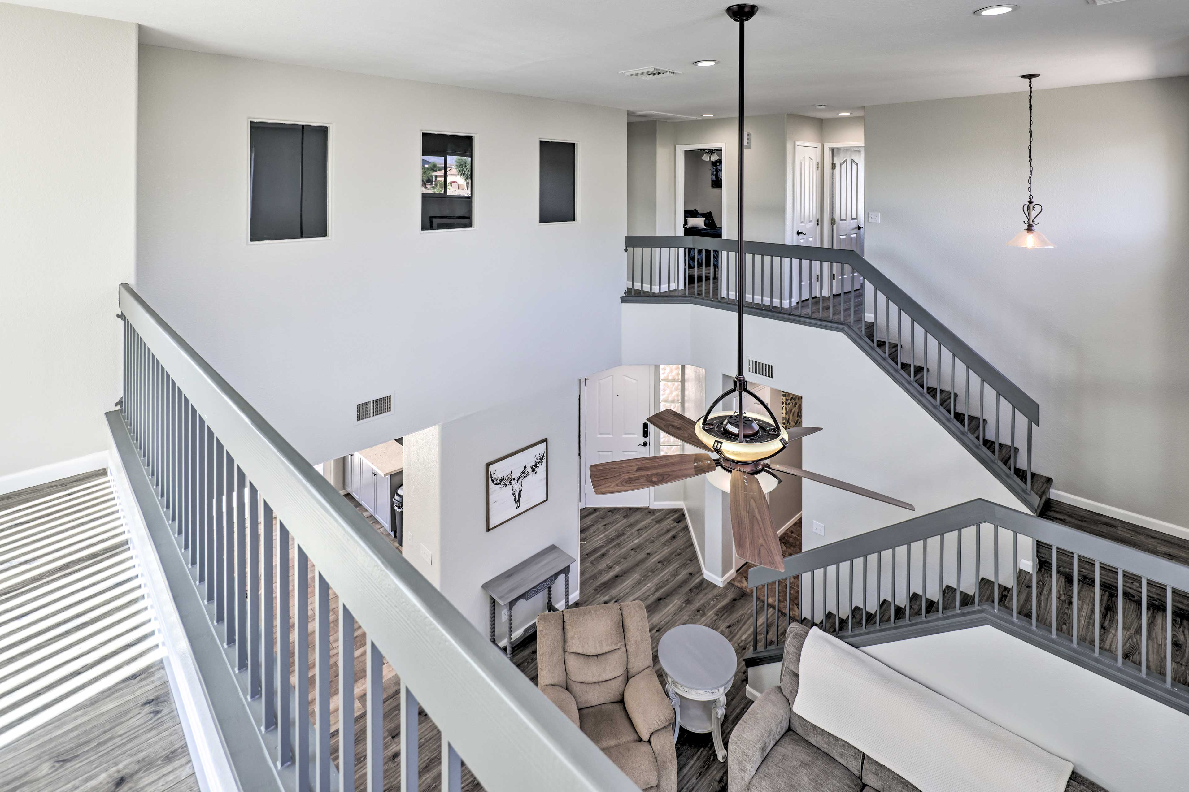 2nd Floor Walkway | Living Room Views