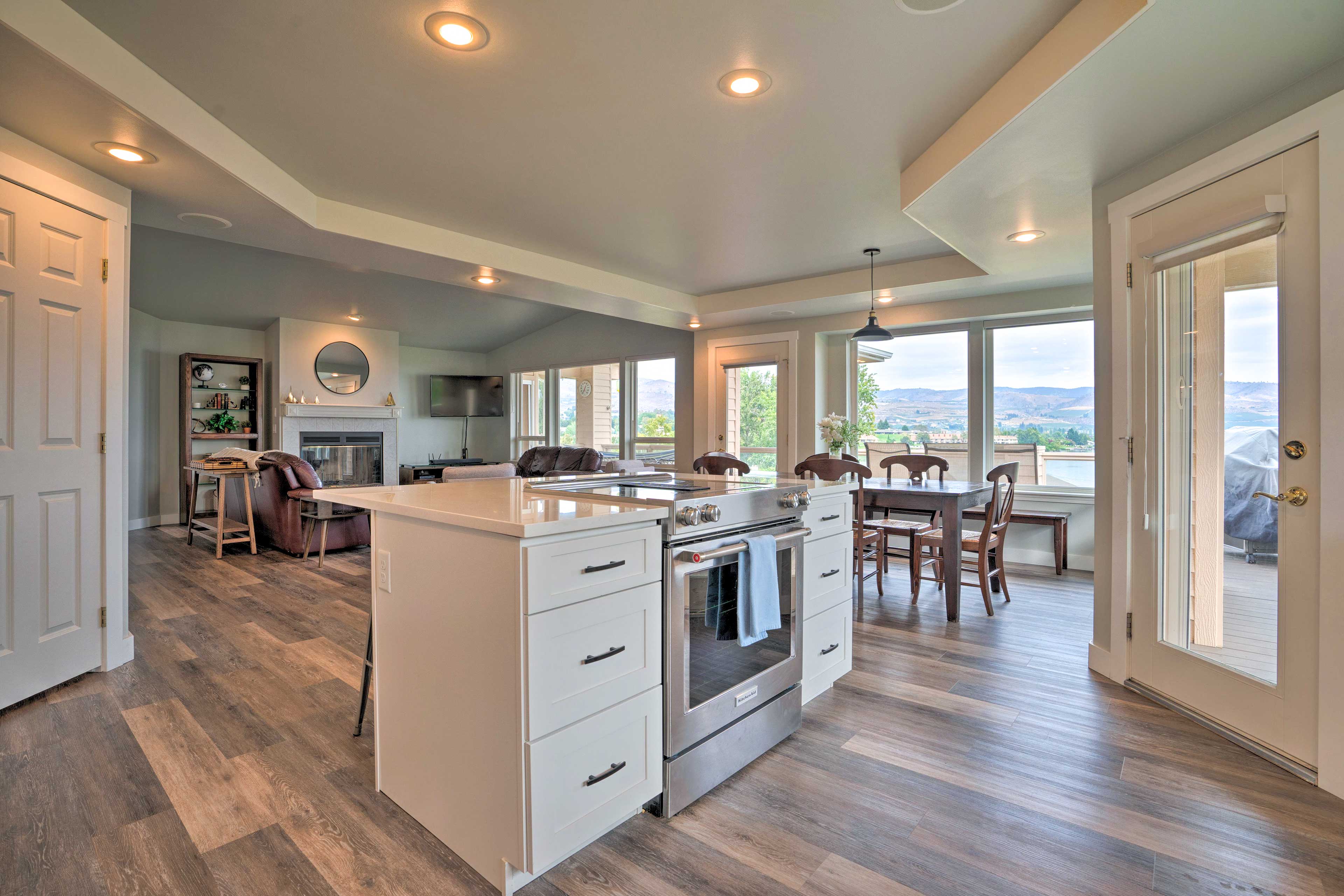 Kitchen View Into Living Room