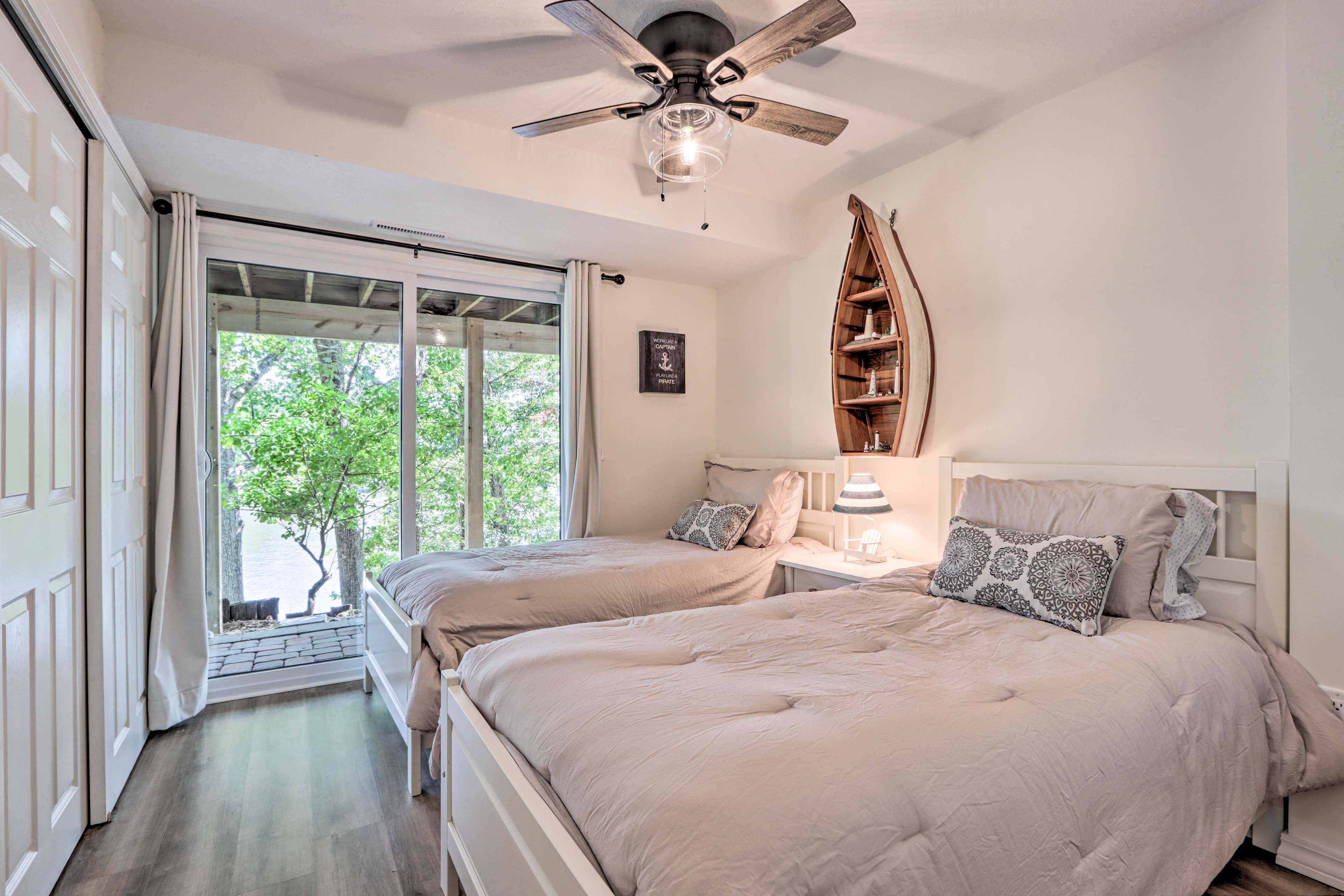 Bedroom 5 | 2 Twin Beds | Lower Level | Direct Access to Patio