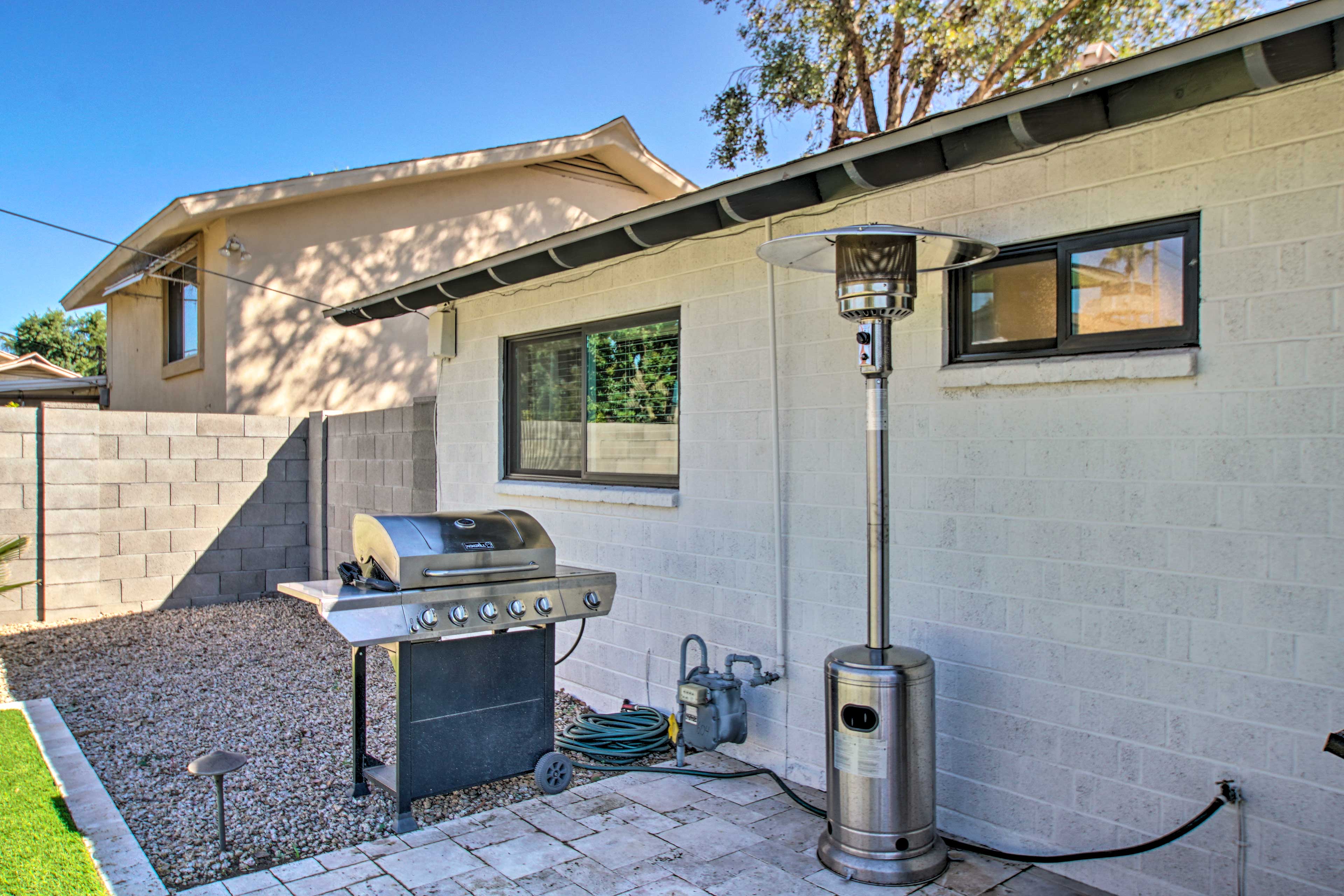 Private Yard | Gas Grill | Electric Patio Heater