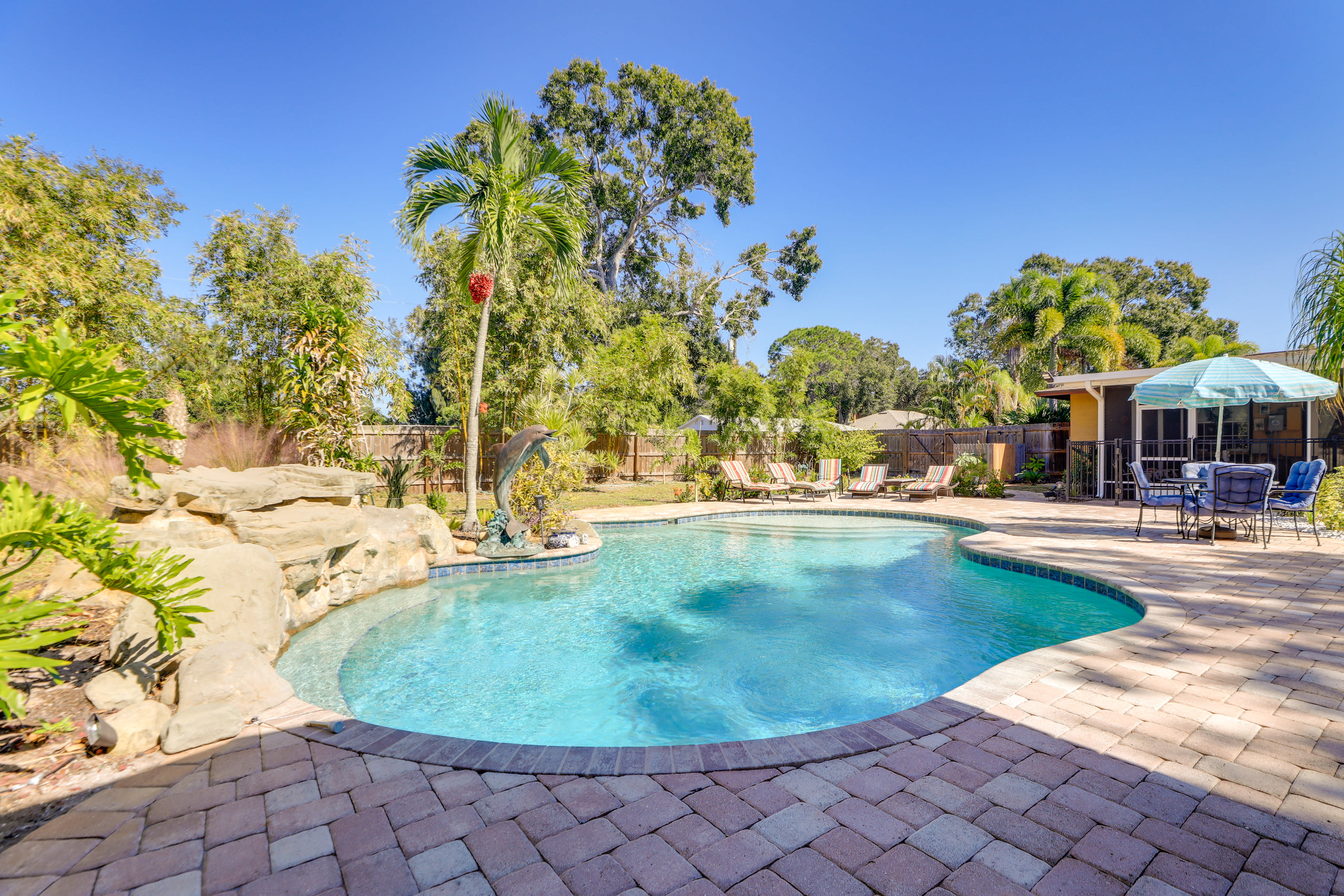 Sarasota Getaway w/ Private Pool & Backyard Oasis!