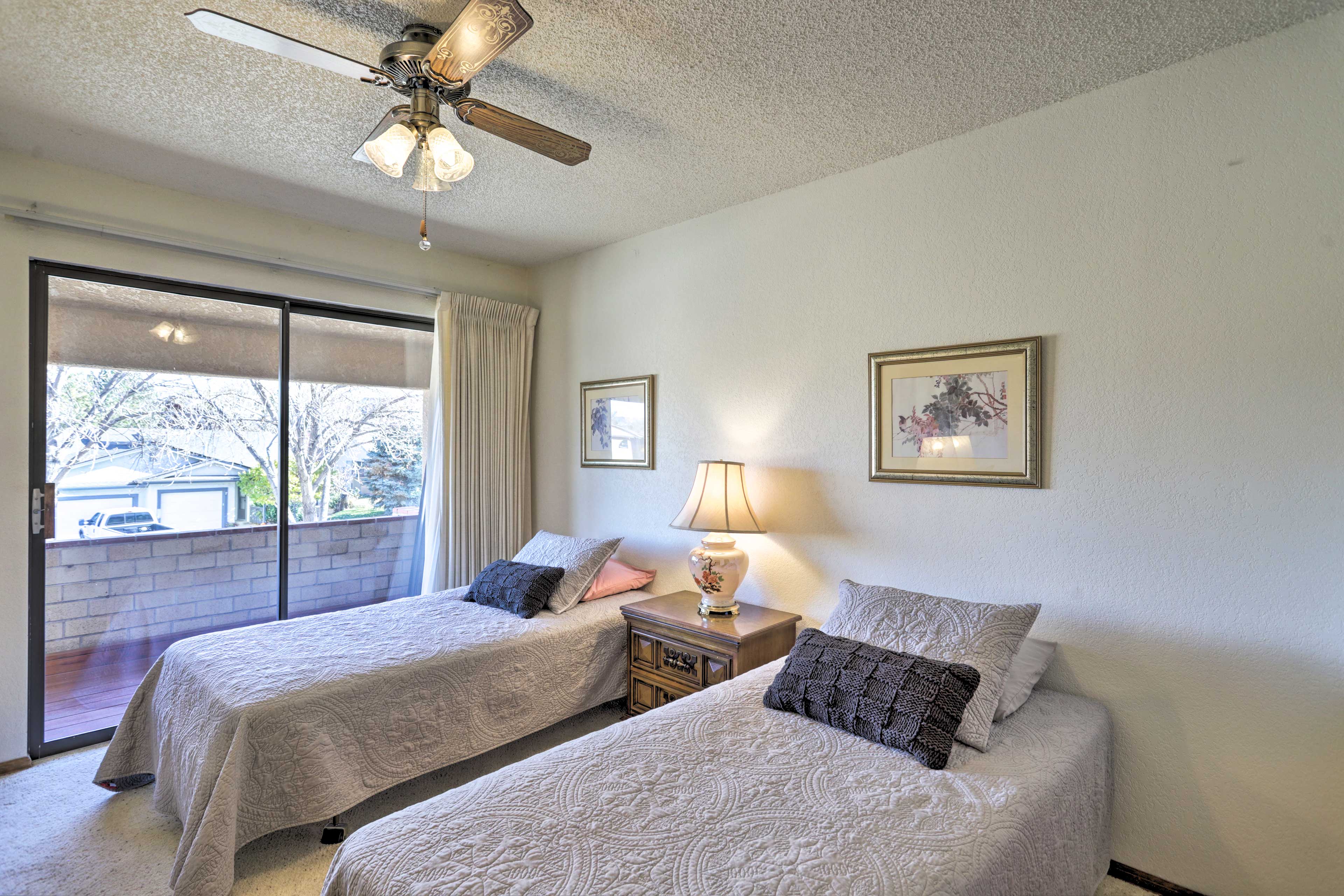 Bedroom 3 | 2 Twin Beds | Access to Front Balcony | 2nd Floor