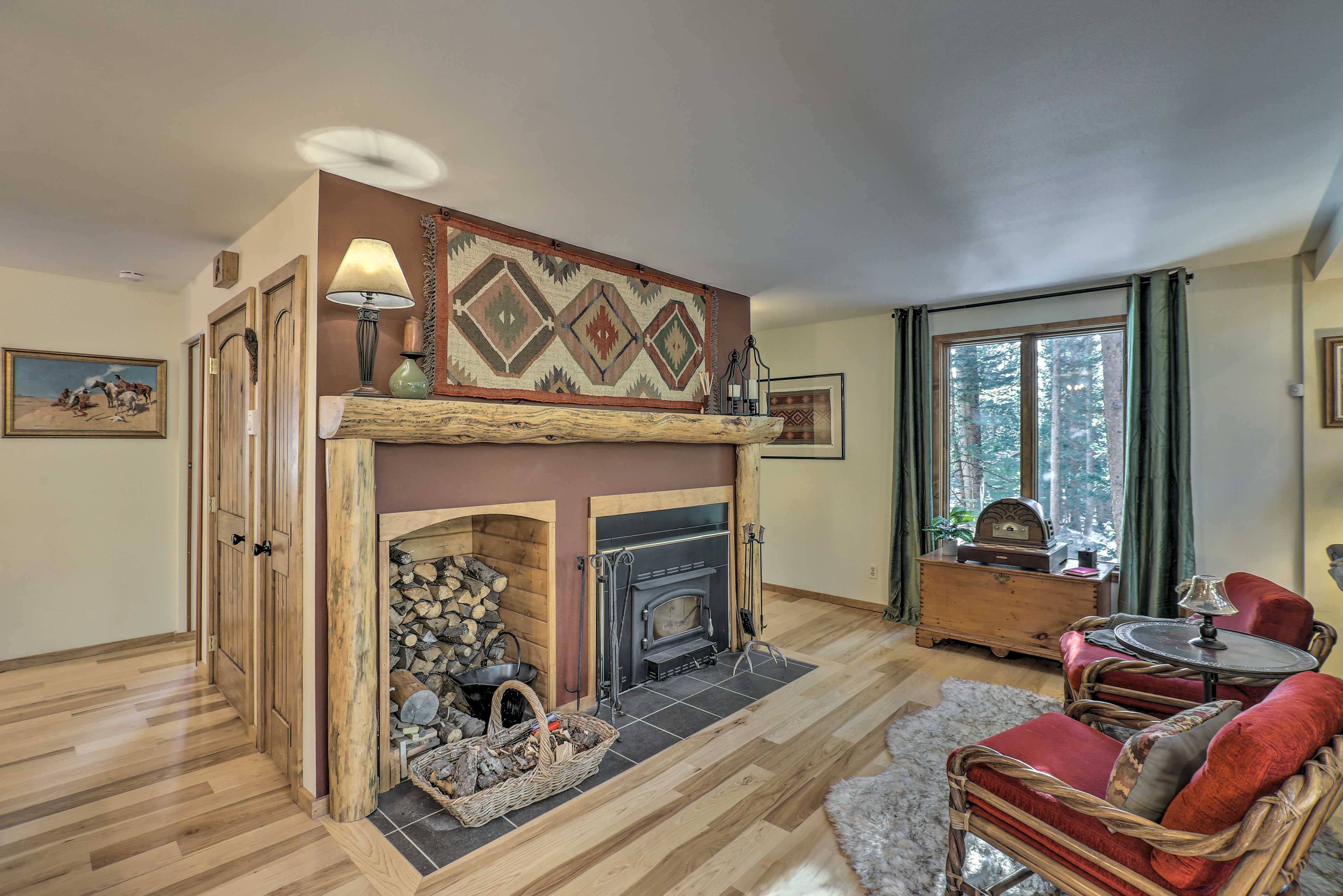 Living Room | Wood-Burning Stove | Firewood Provided