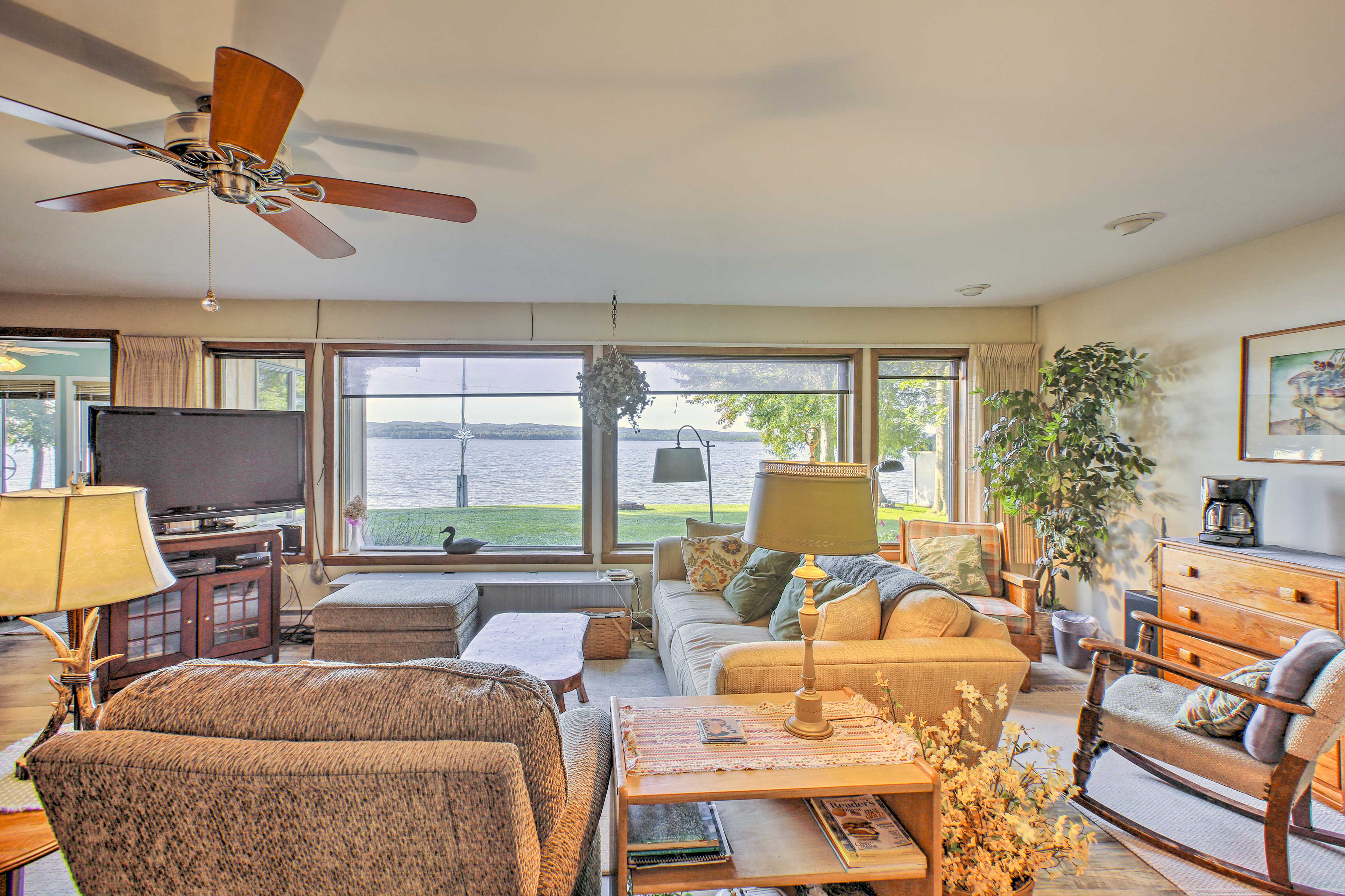 Living Room | Wood-Burning Fireplace