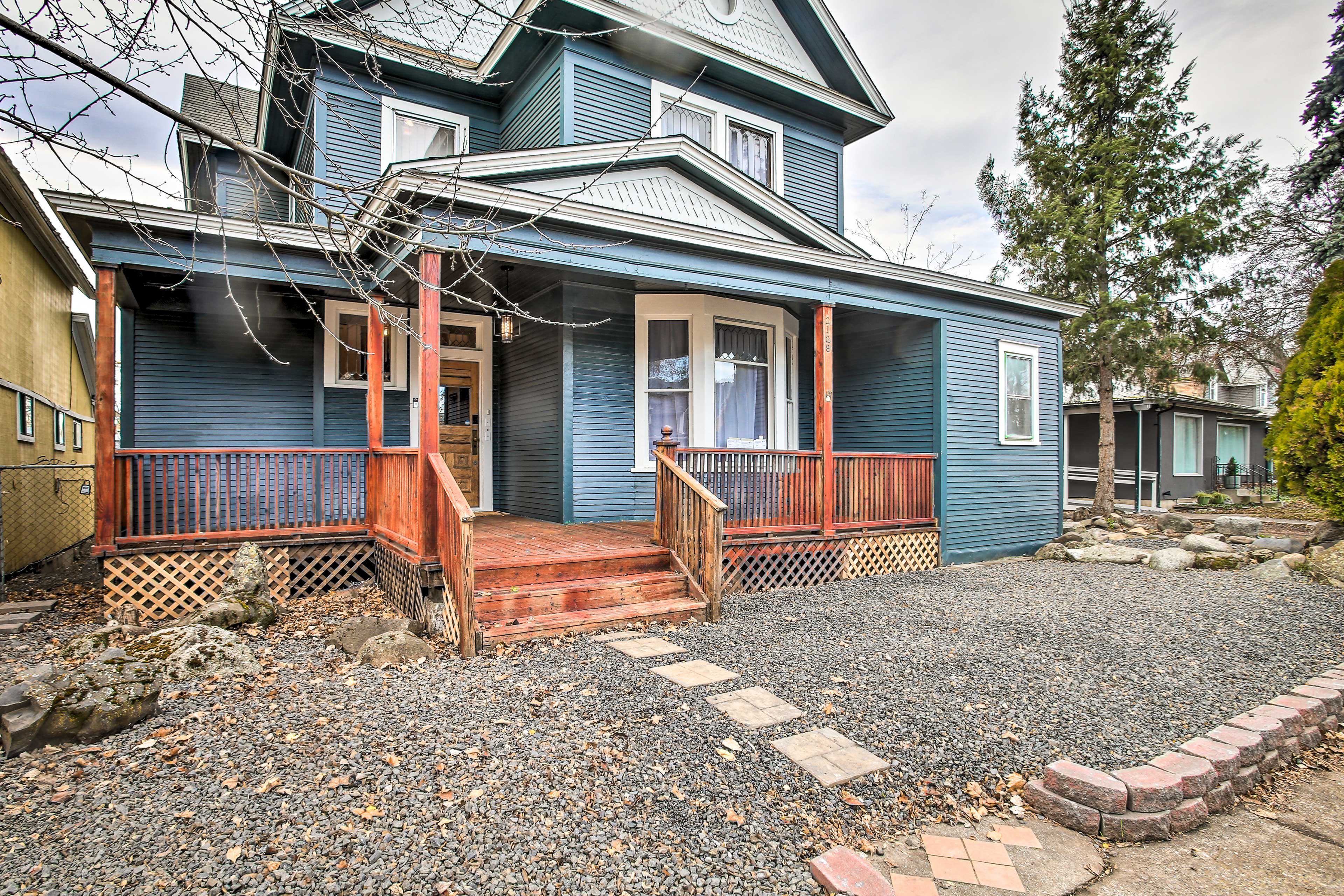 Spokane Vacation Rental | Studio | 1BA | 450 Sq Ft | 3 Steps to Enter