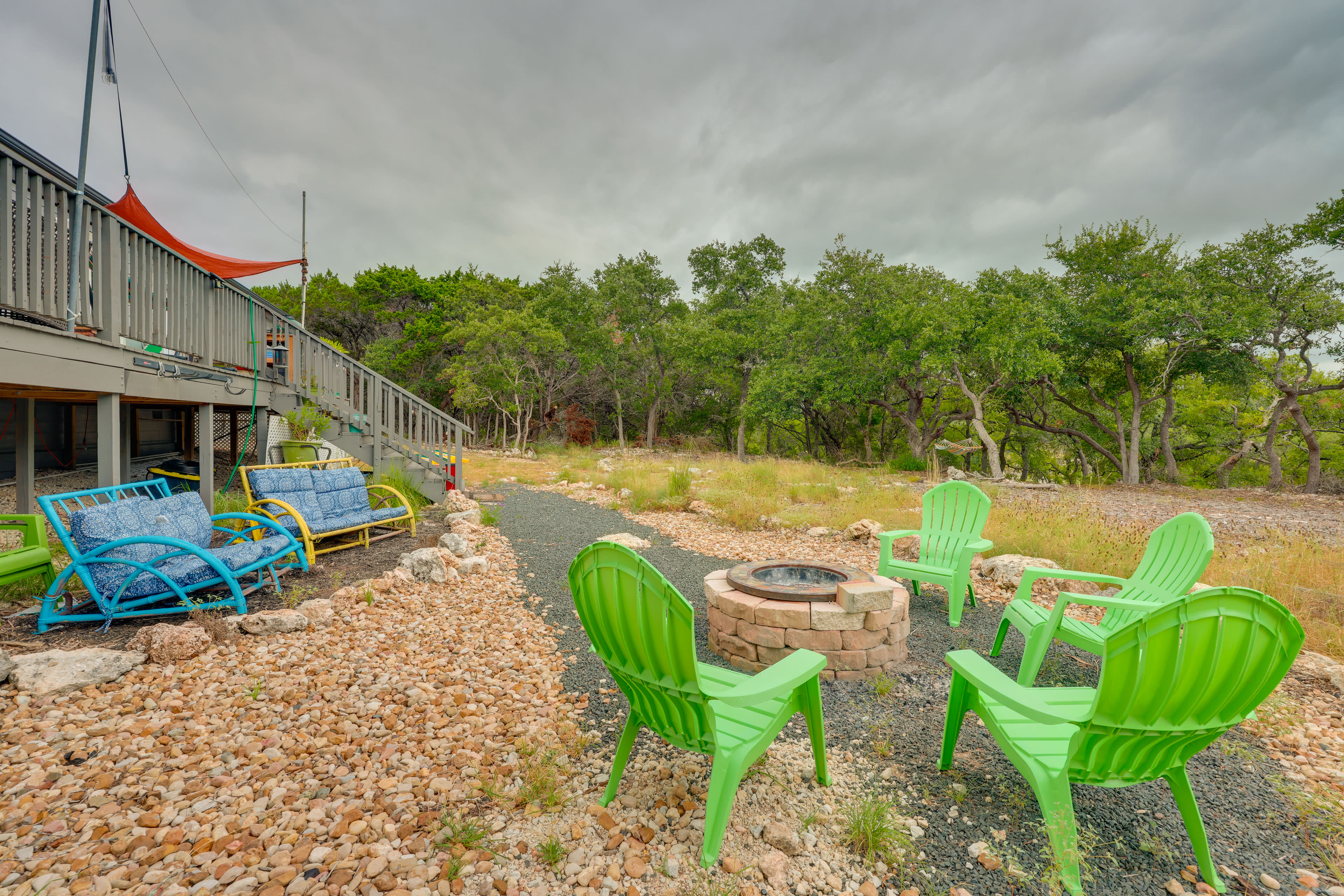 Backyard | Spacious Deck | Gas Grill | Adirondack Chairs | Fire Pit