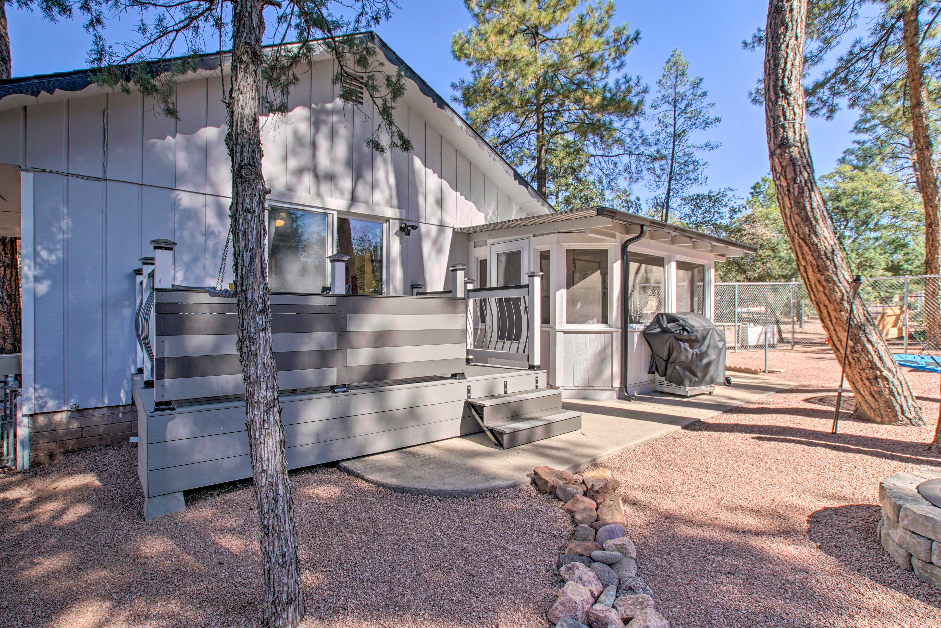 Home Exterior | Folding Chairs | Cornhole | Dartboard