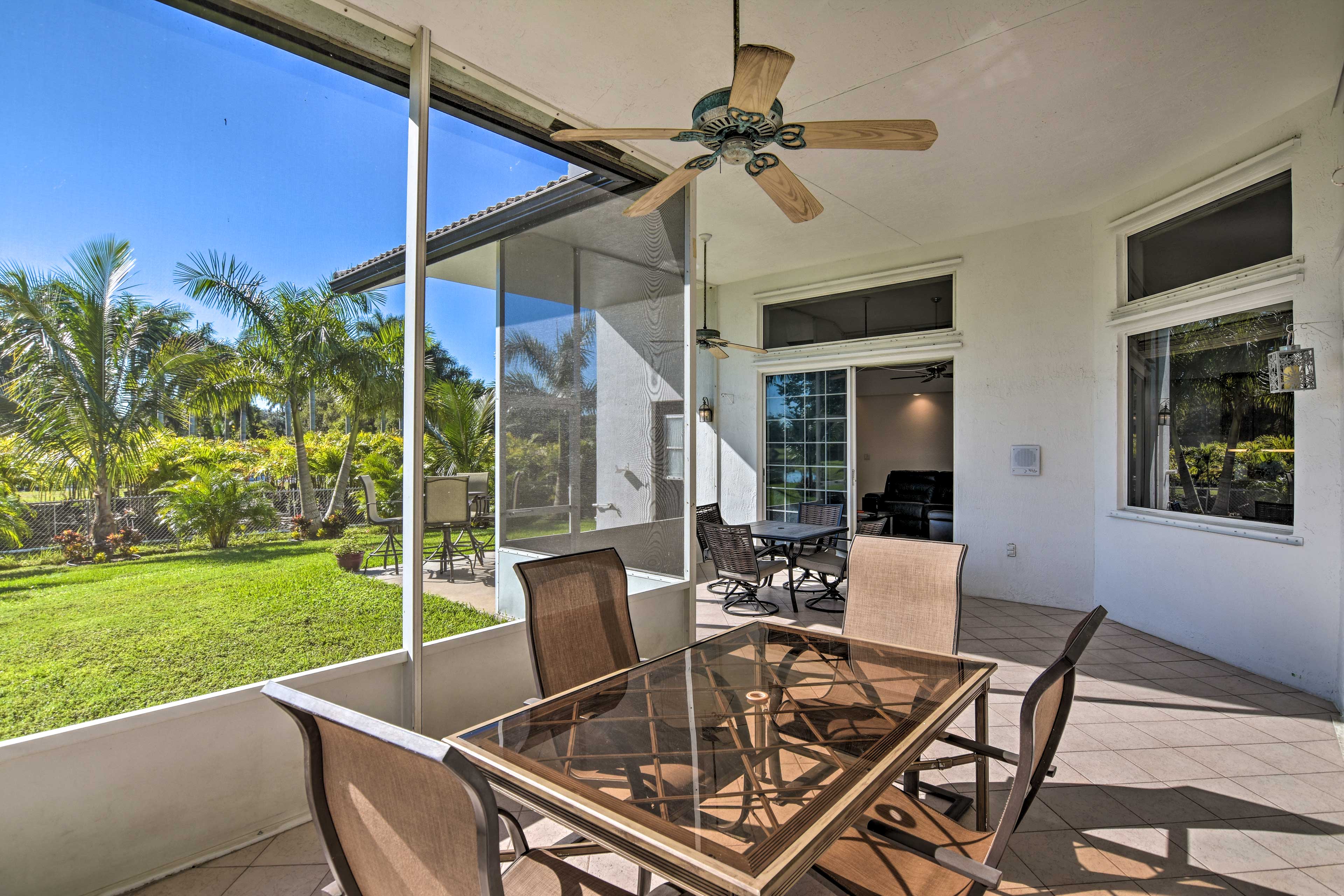 Screened-In Porch | Hot Tub