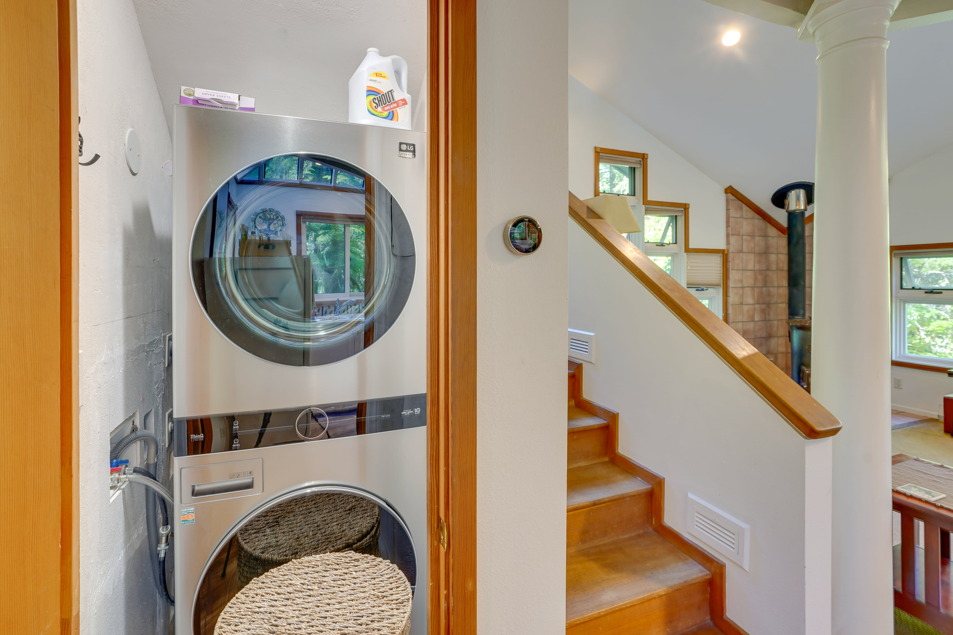 Stairs to Loft | Washer/Dryer