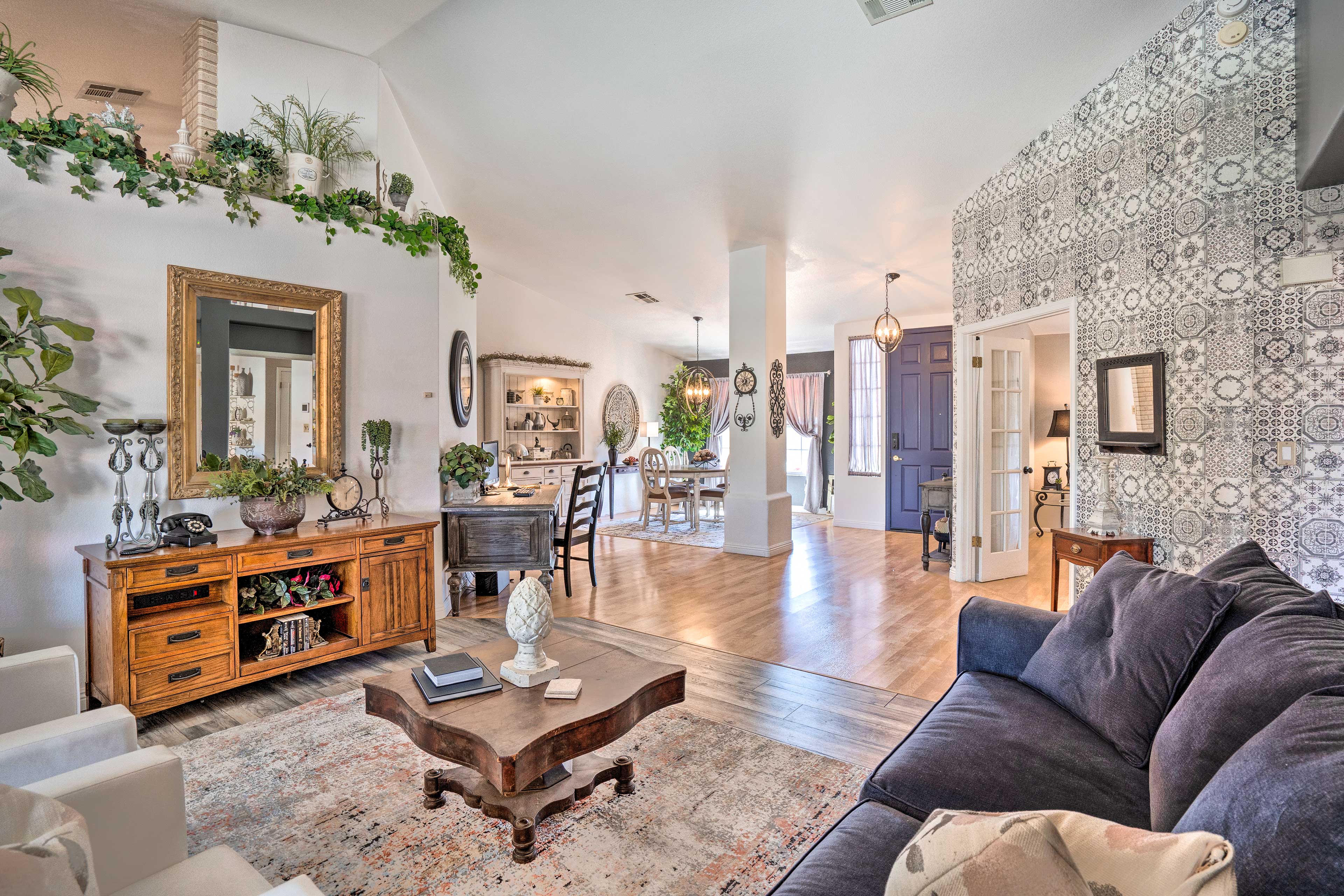 Sitting Room | Books | 2 WFH Desks