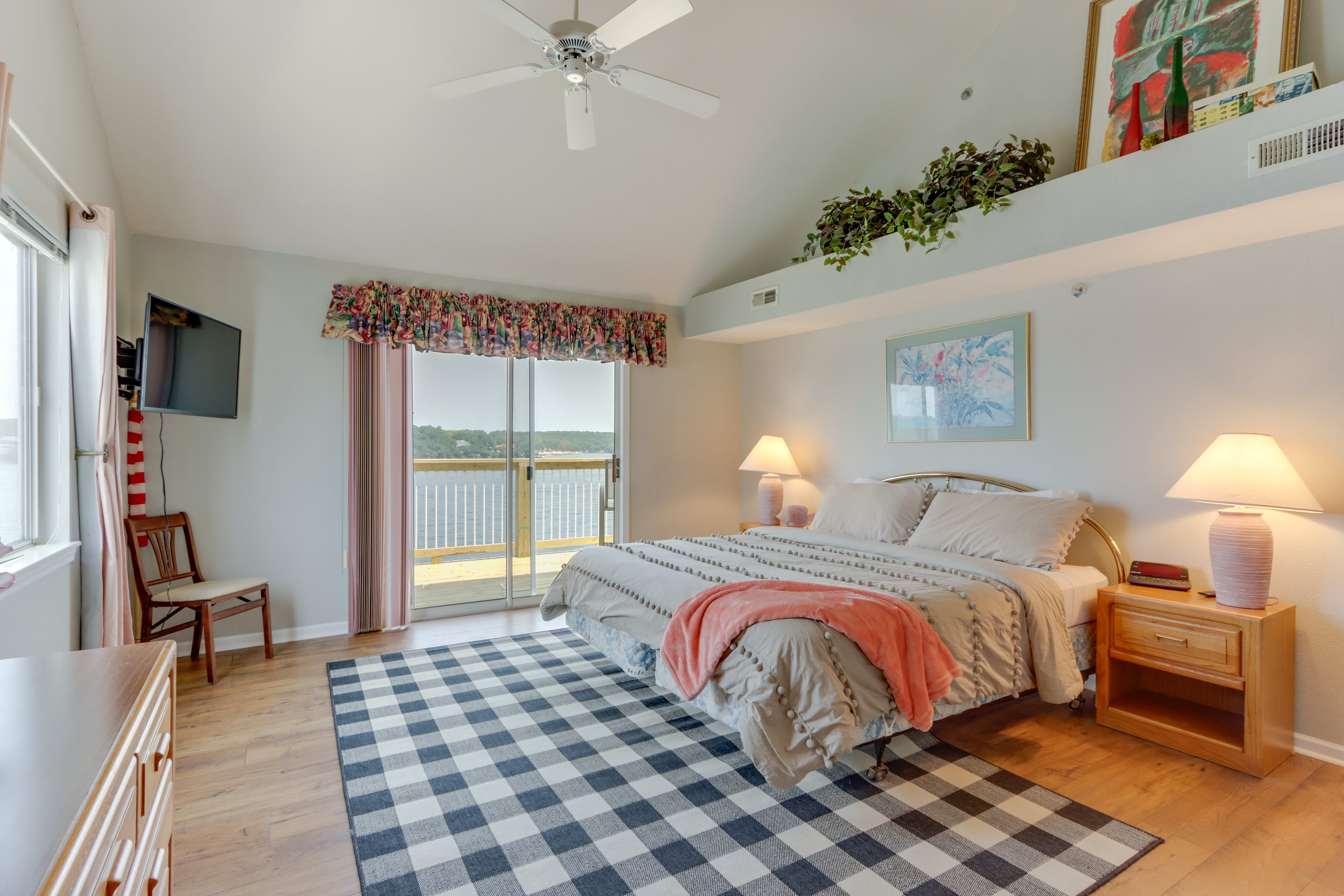 Bedroom 1 | King Bed | Smart TV | Walk-In Closet | Hangers | Access to Balcony