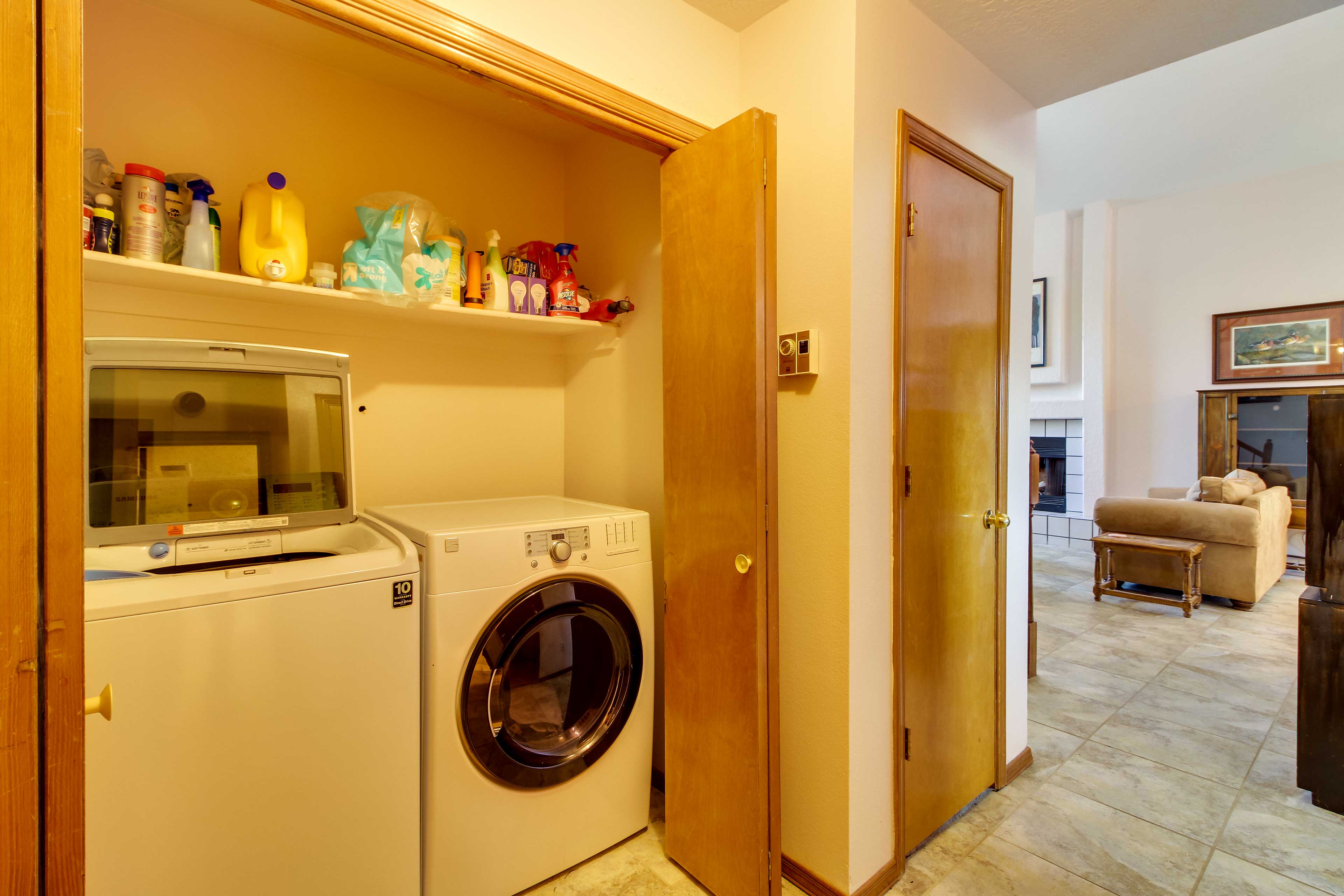 Laundry Closet | Laundry Detergent Provided