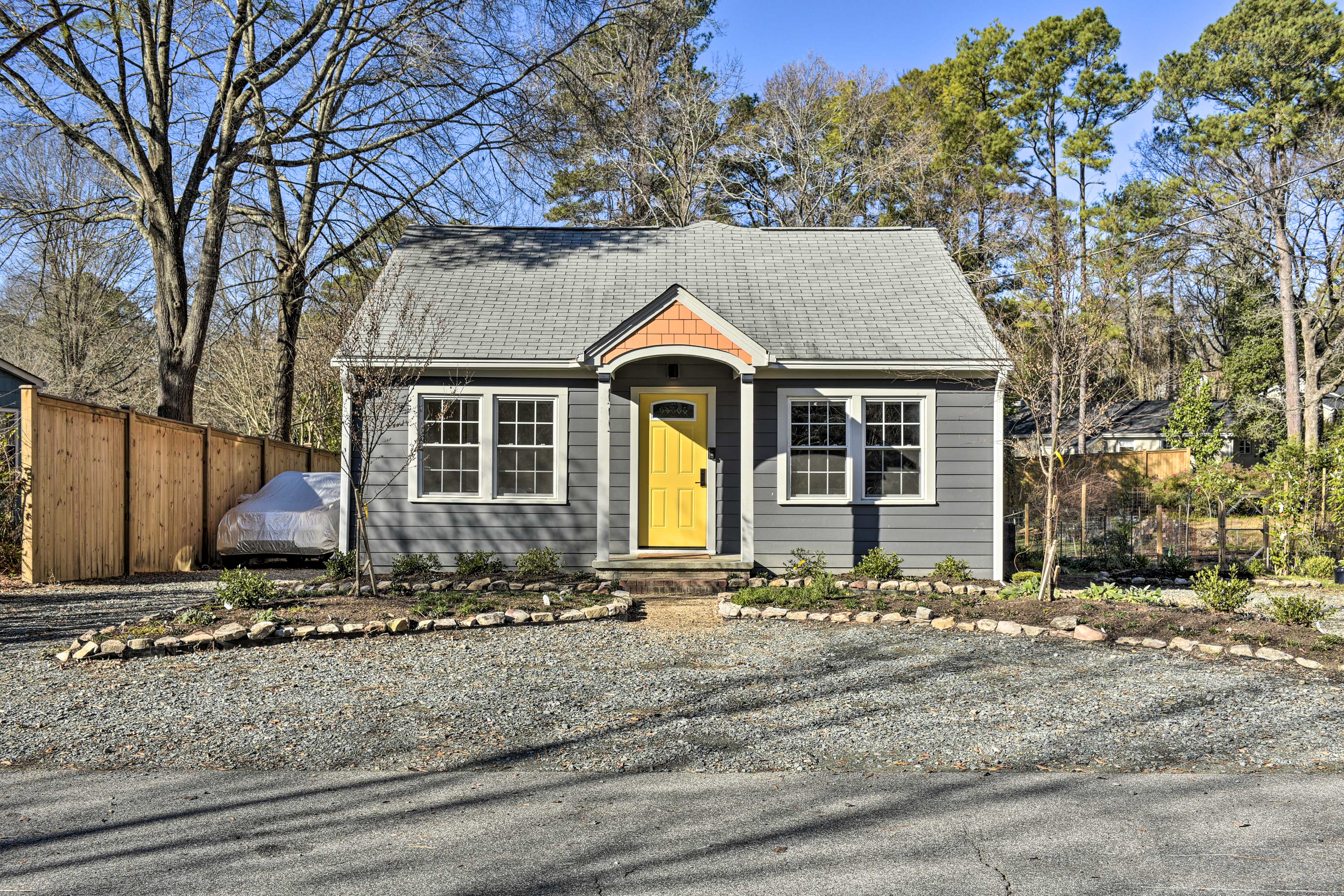 Carrboro Vacation Rental | 3BR | 2BA | Steps Required to Access | 1,165 Sq Ft