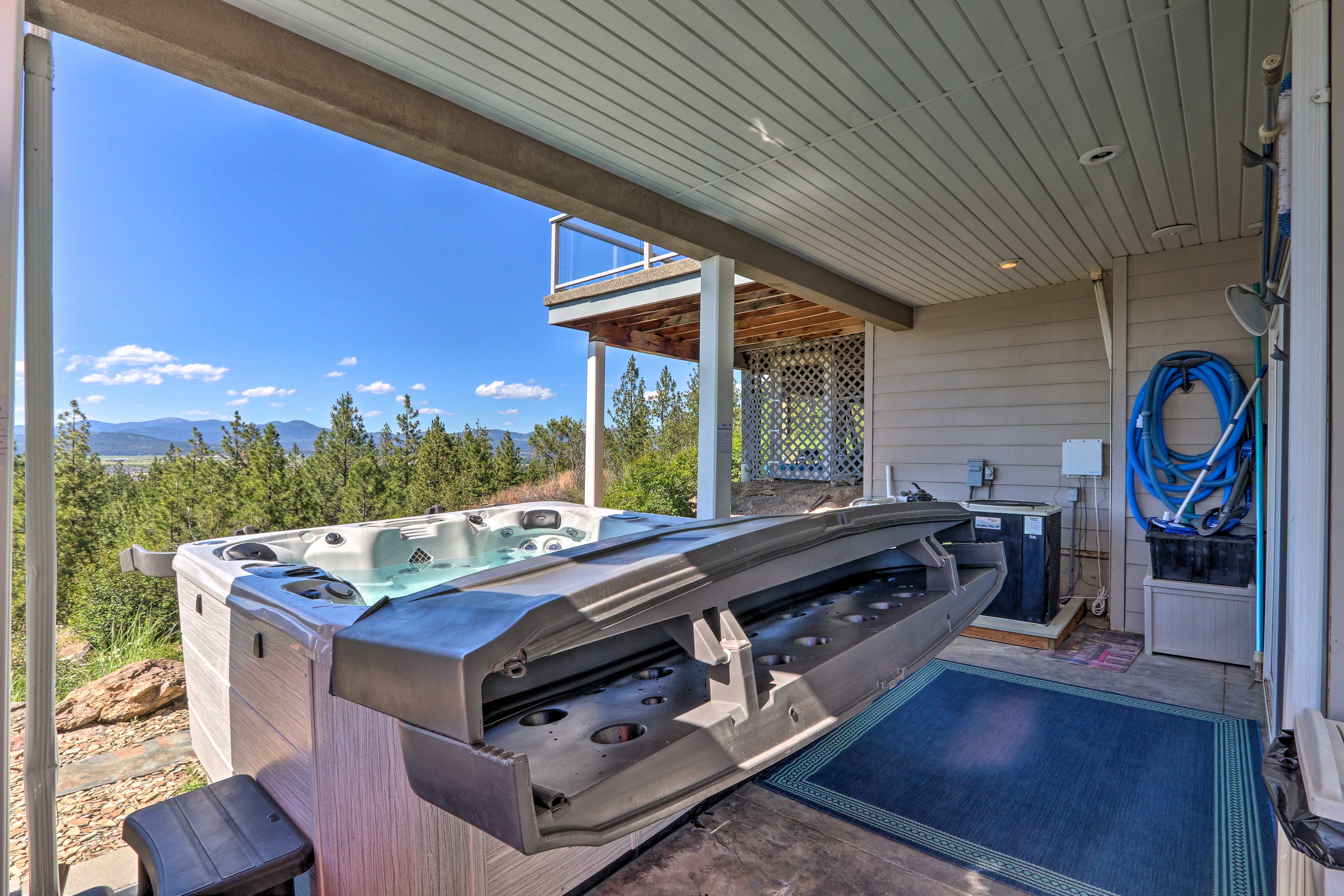 Patio | Private Hot Tub