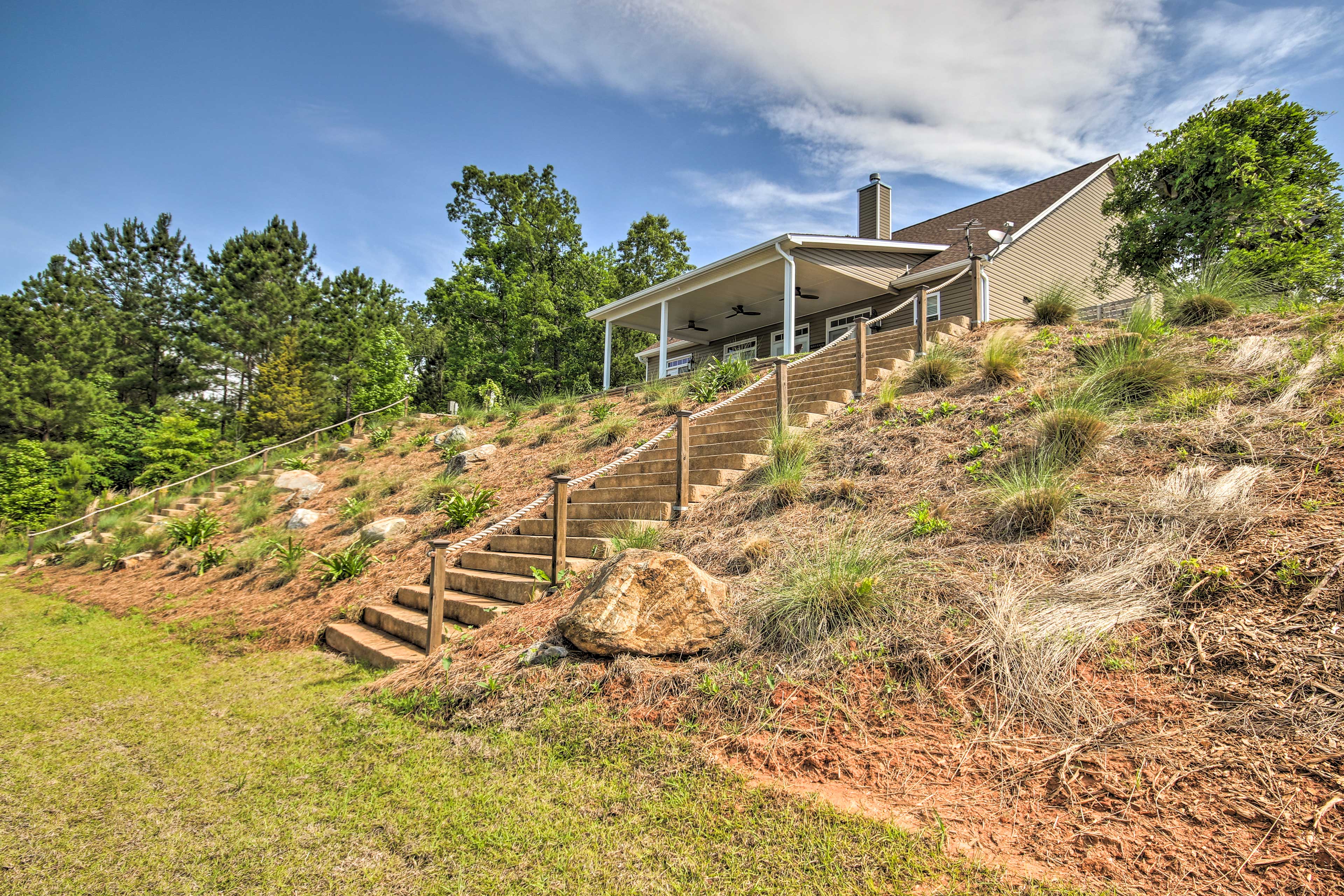 Staircase to Private Boat Dock