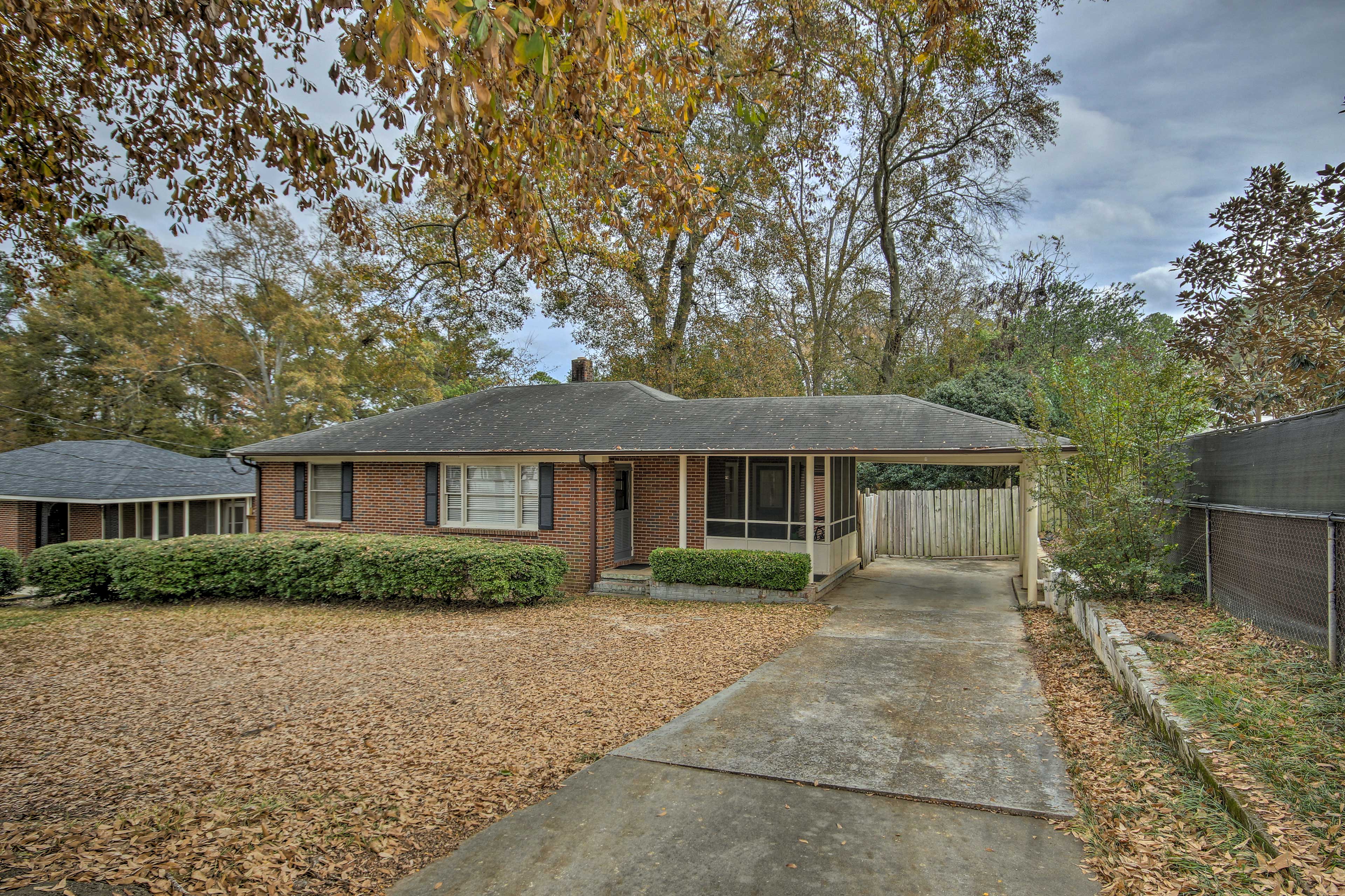 Front Exterior | Single-Story House | Central Location | Walk to Augusta Canal