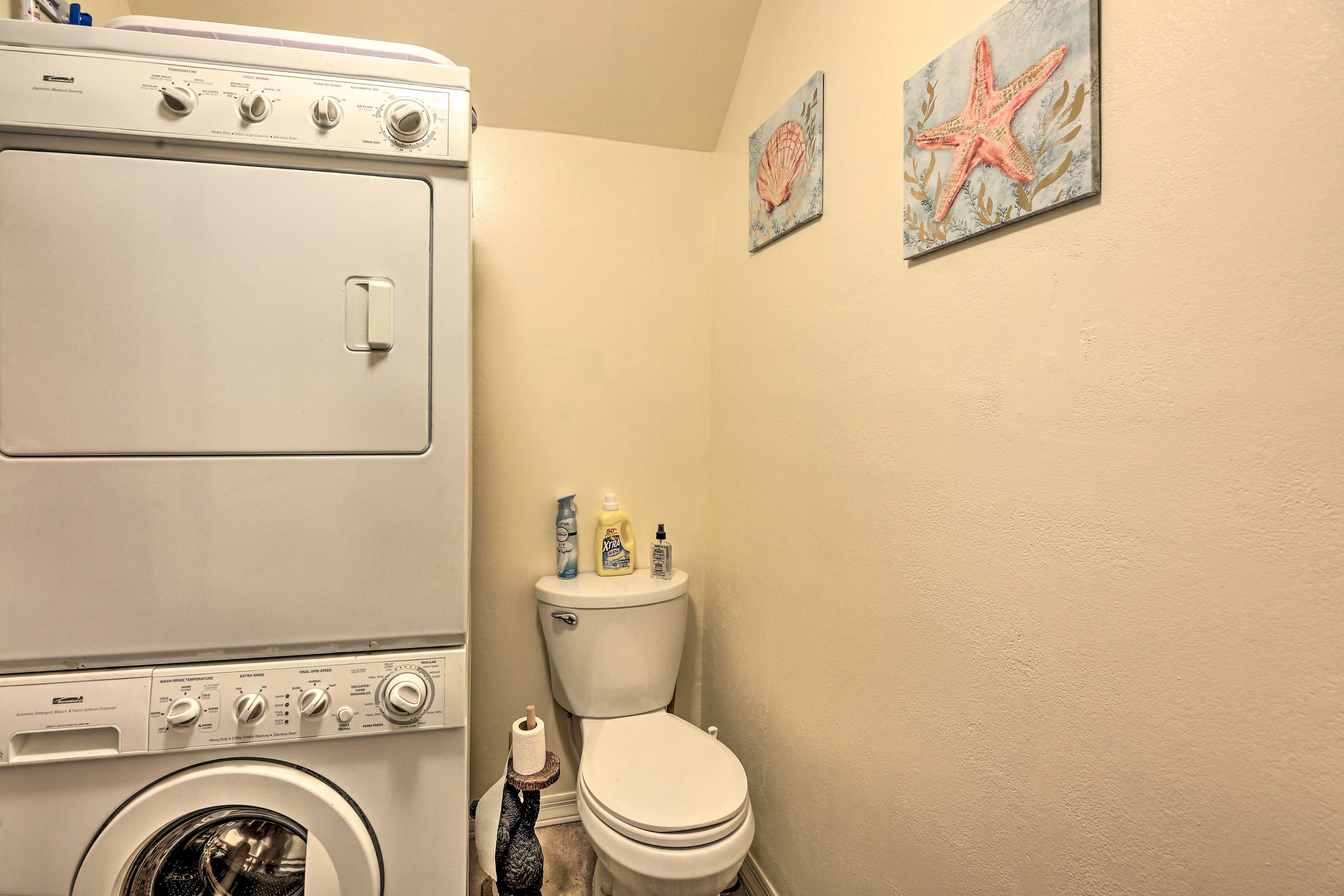 Half Bathroom | In-Unit Laundry | Detergent Provided