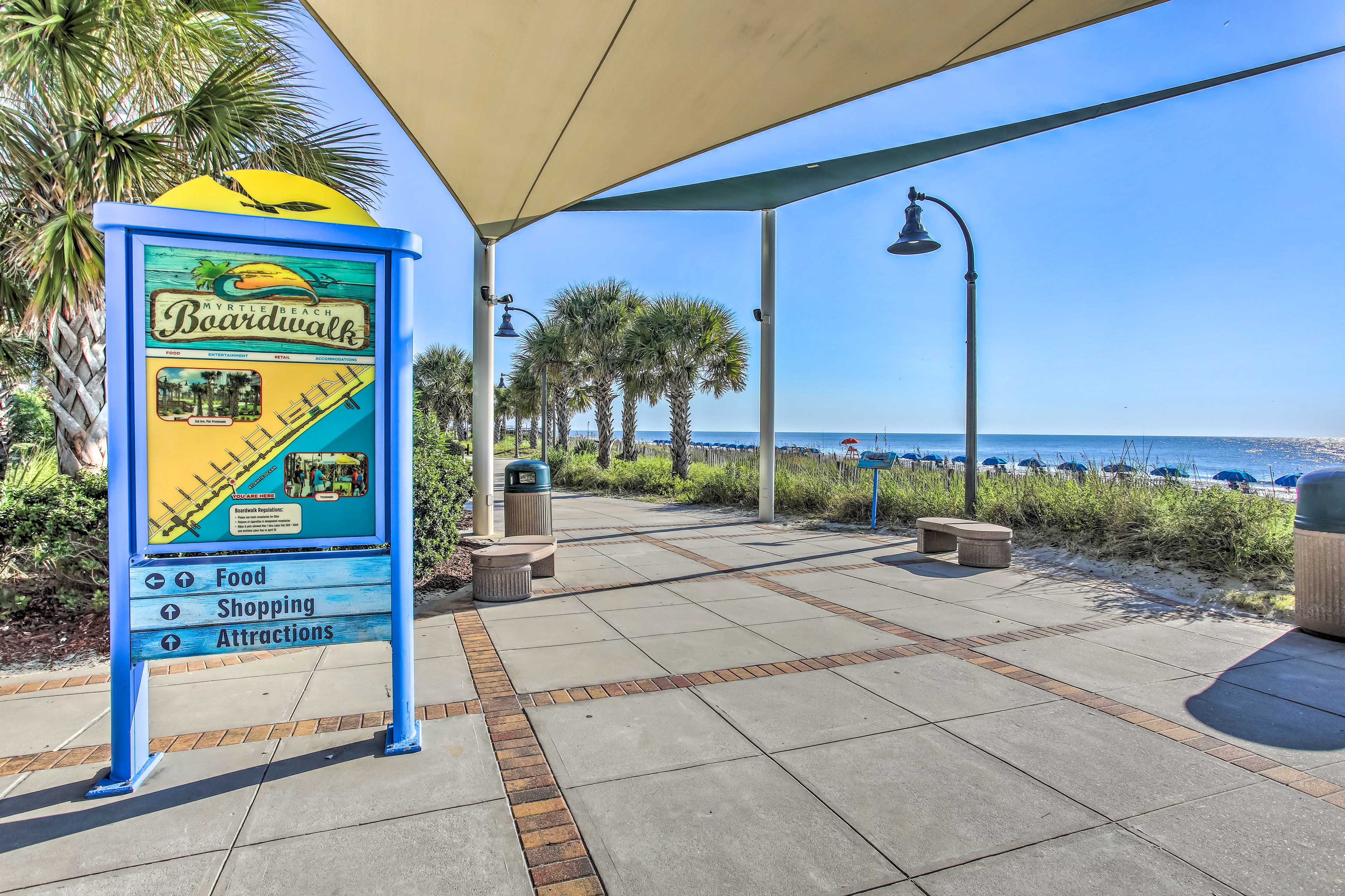 Myrtle Beach Boardwalk & Promenade | Direct Access