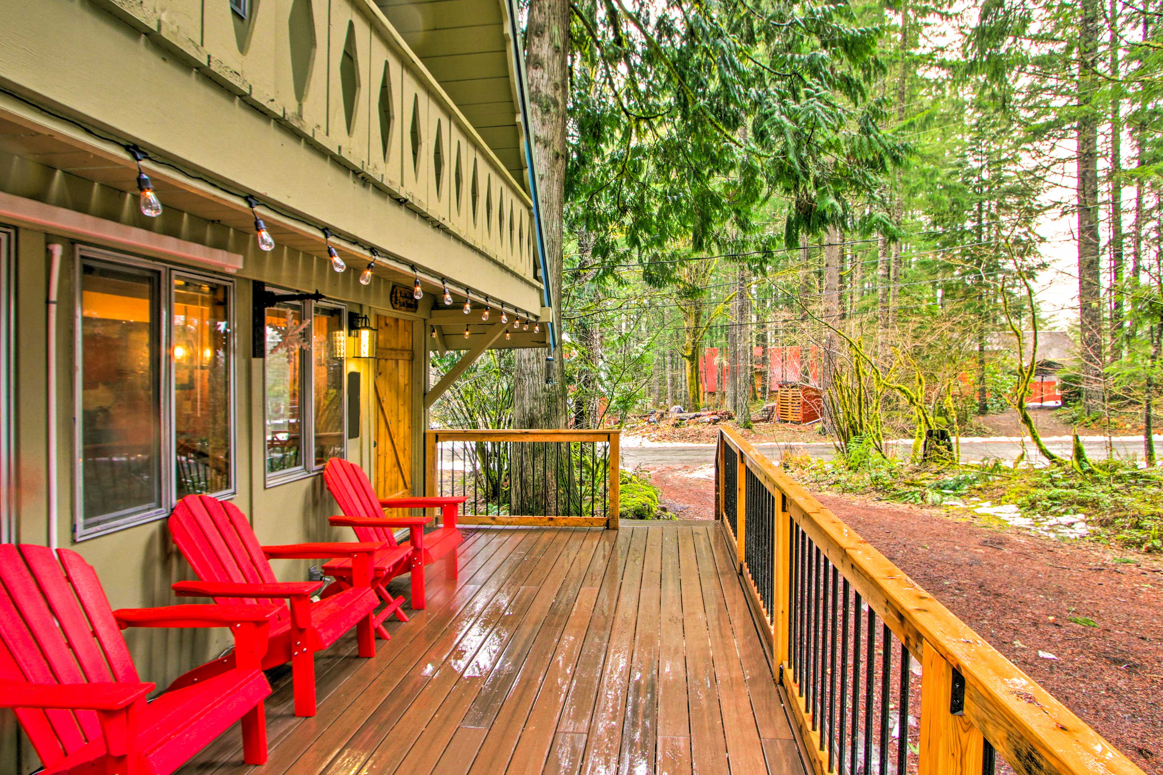 Front Porch | 2-Story Cabin | Pet Friendly w/ Fee