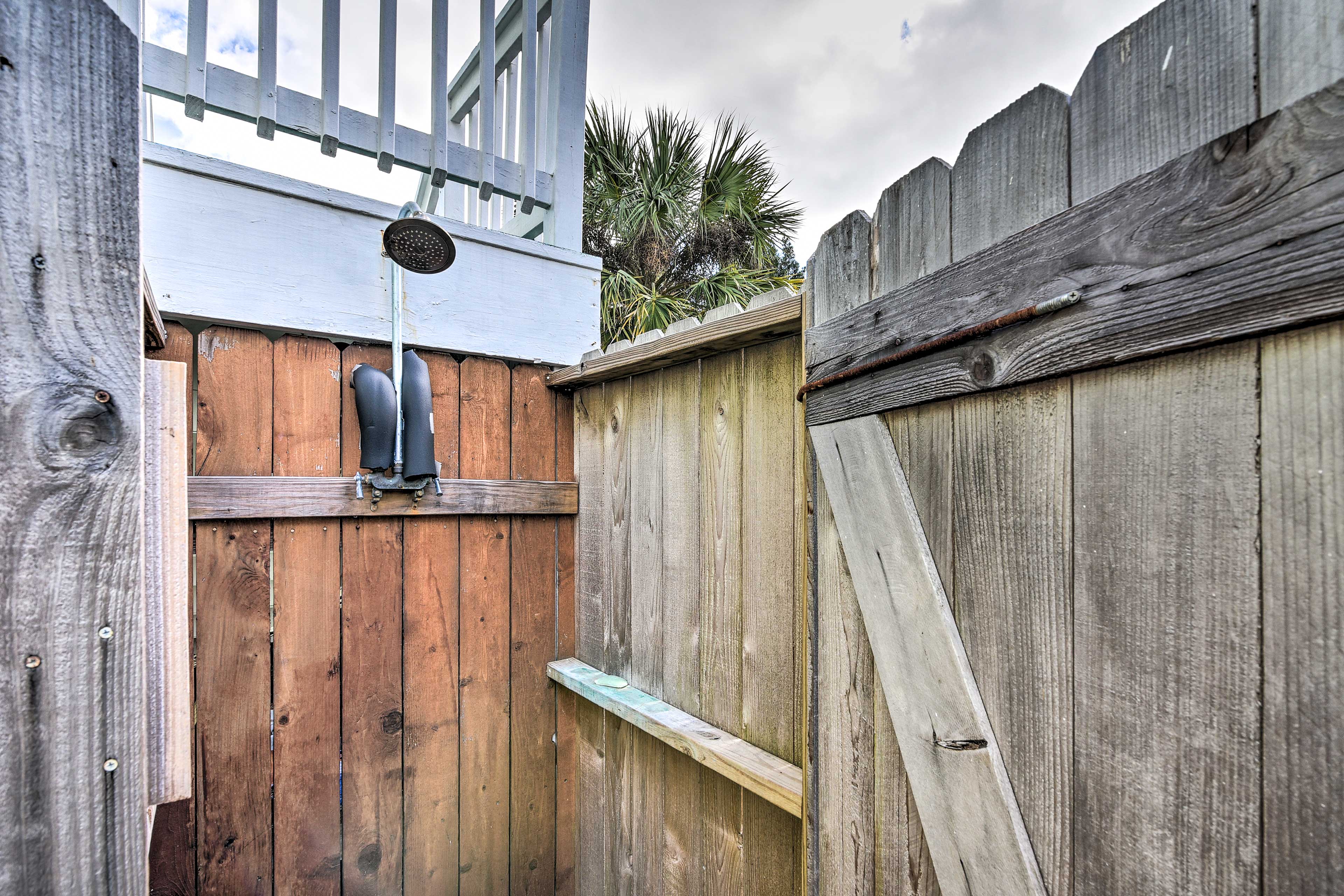 Shared Outdoor Shower