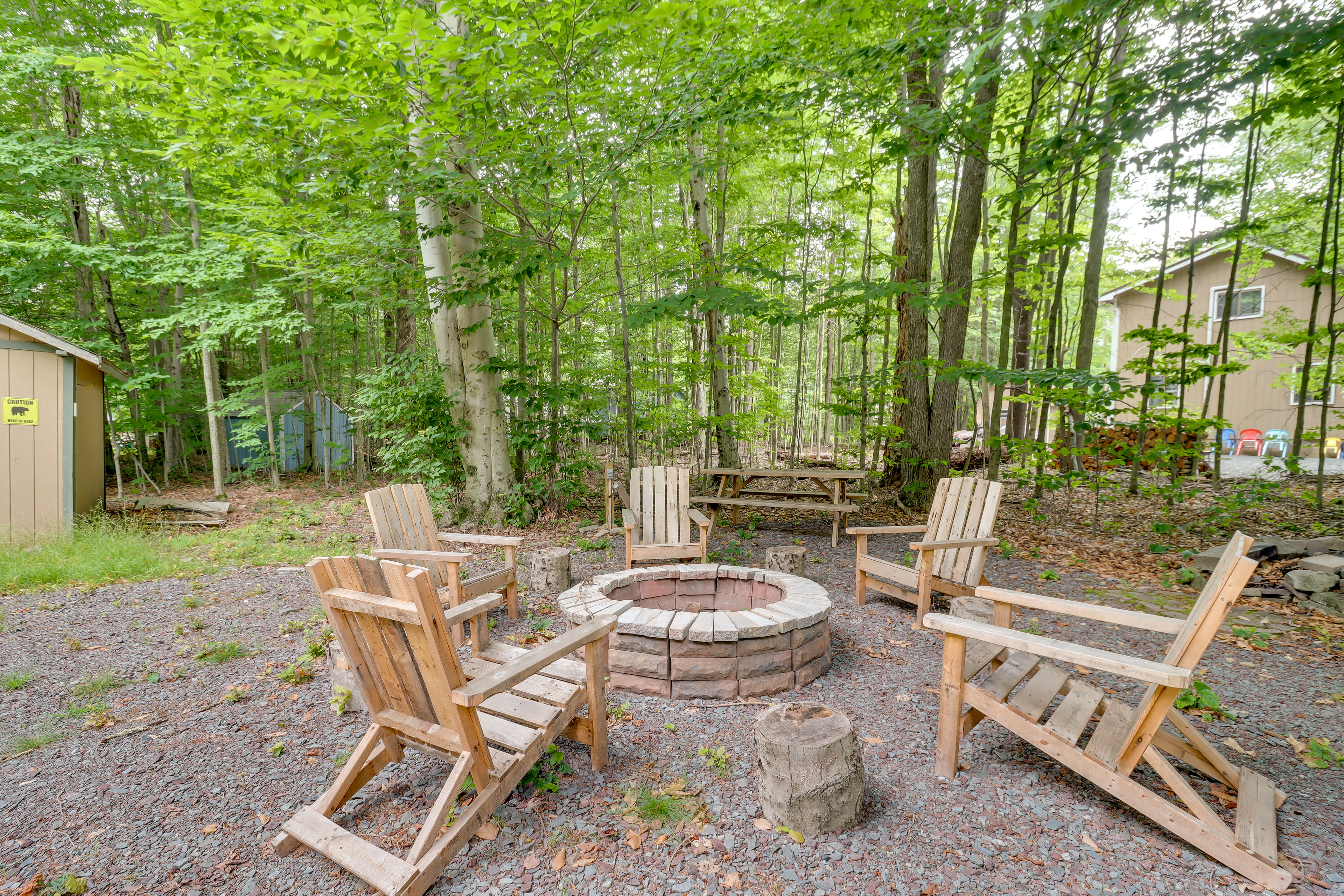 Fire Pit (Wood Provided) | Picnic Table