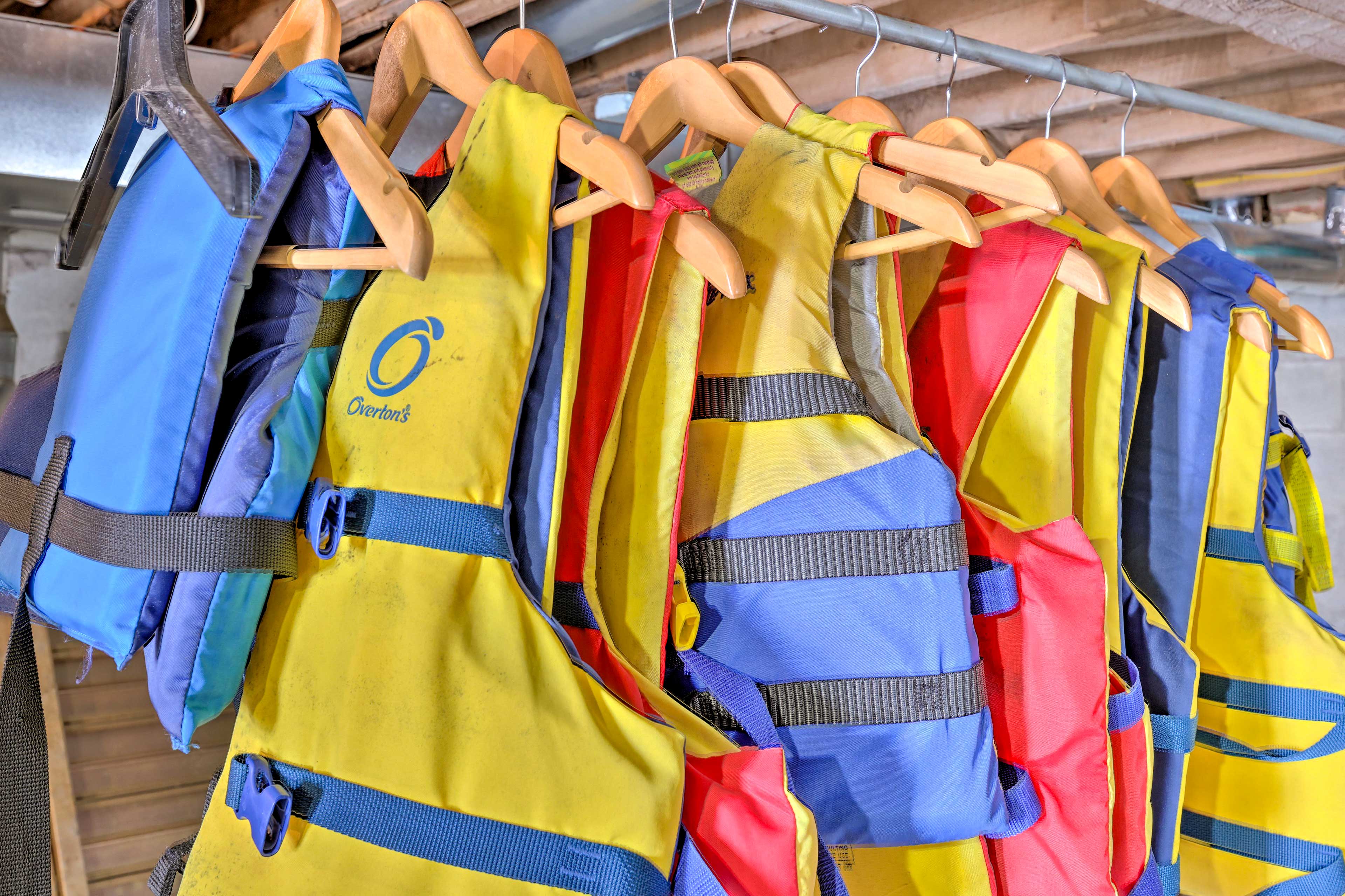 Basement | Life Jackets Provided in Various Sizes