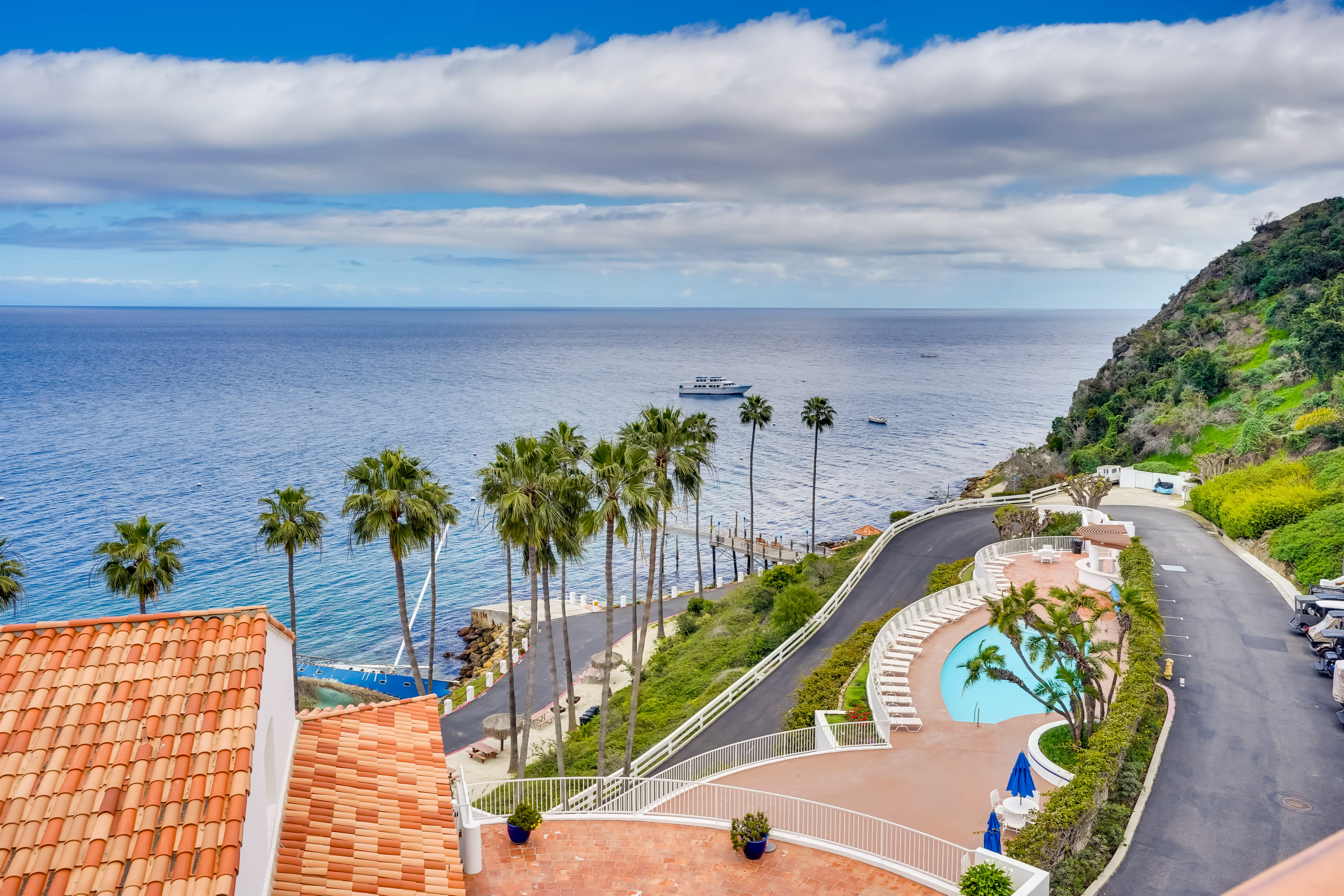 Balcony View of Community Amenities & Ocean