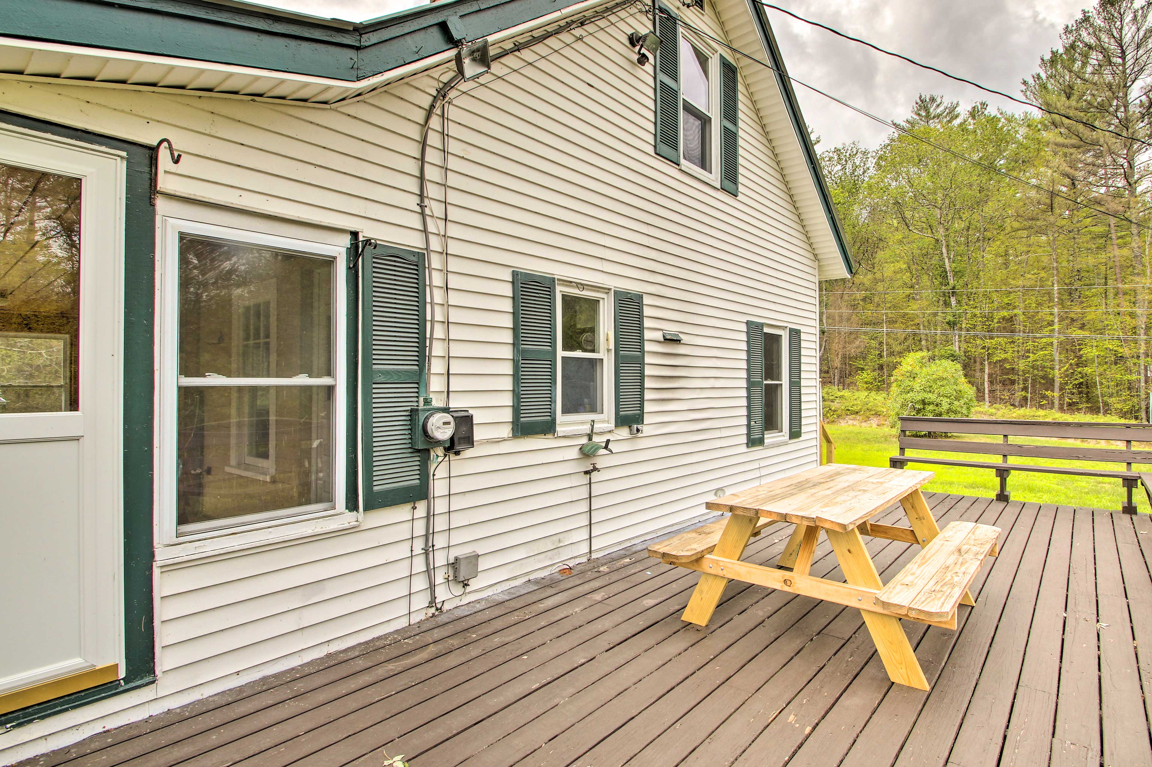 Deck | 1-Acre Property | Gas Grill