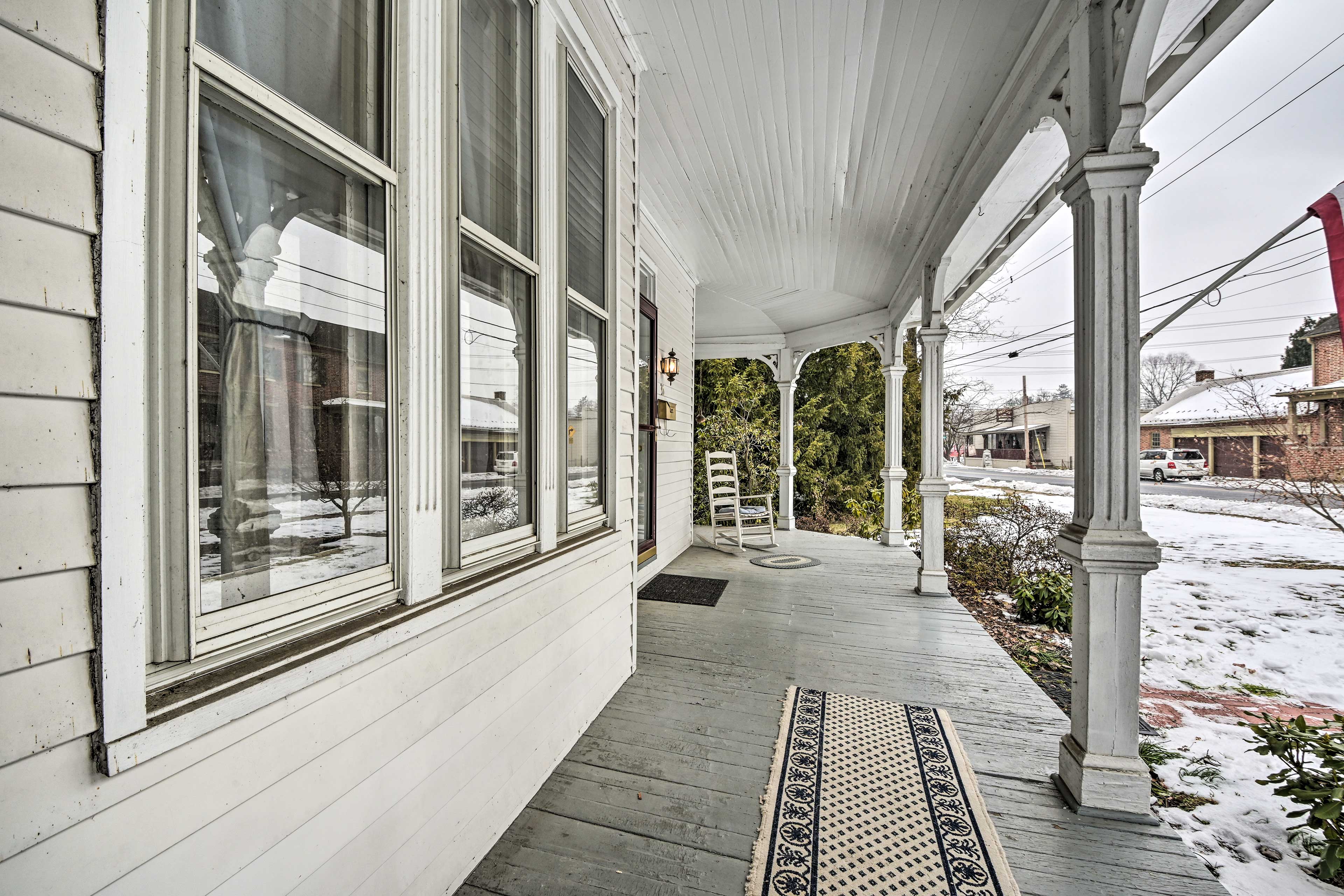 Wraparound Porch | 1 Block to Downtown Mercersburg