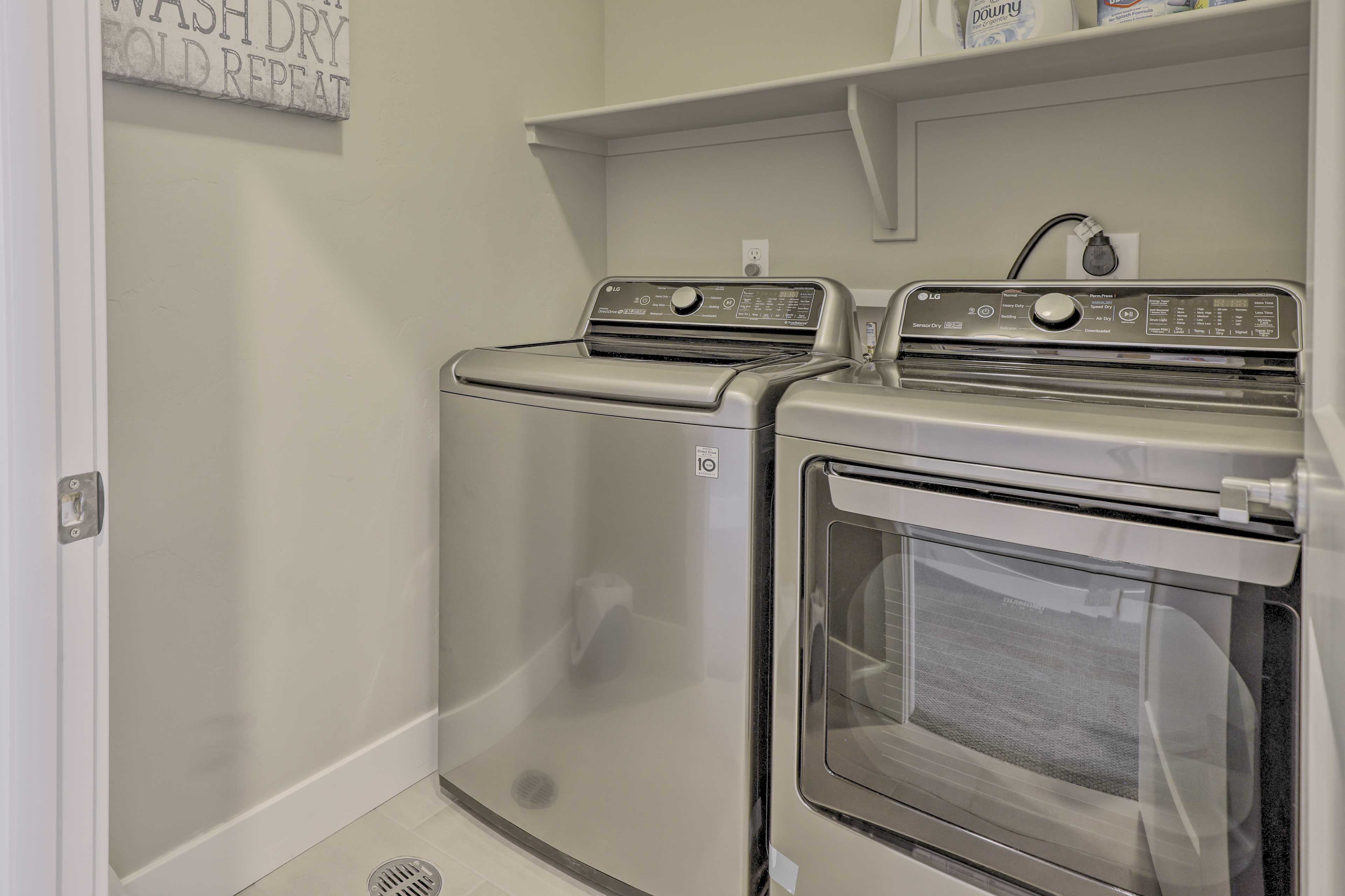 In-Unit Laundry | 1st Floor | Iron/Ironing Board | Laundry Detergent