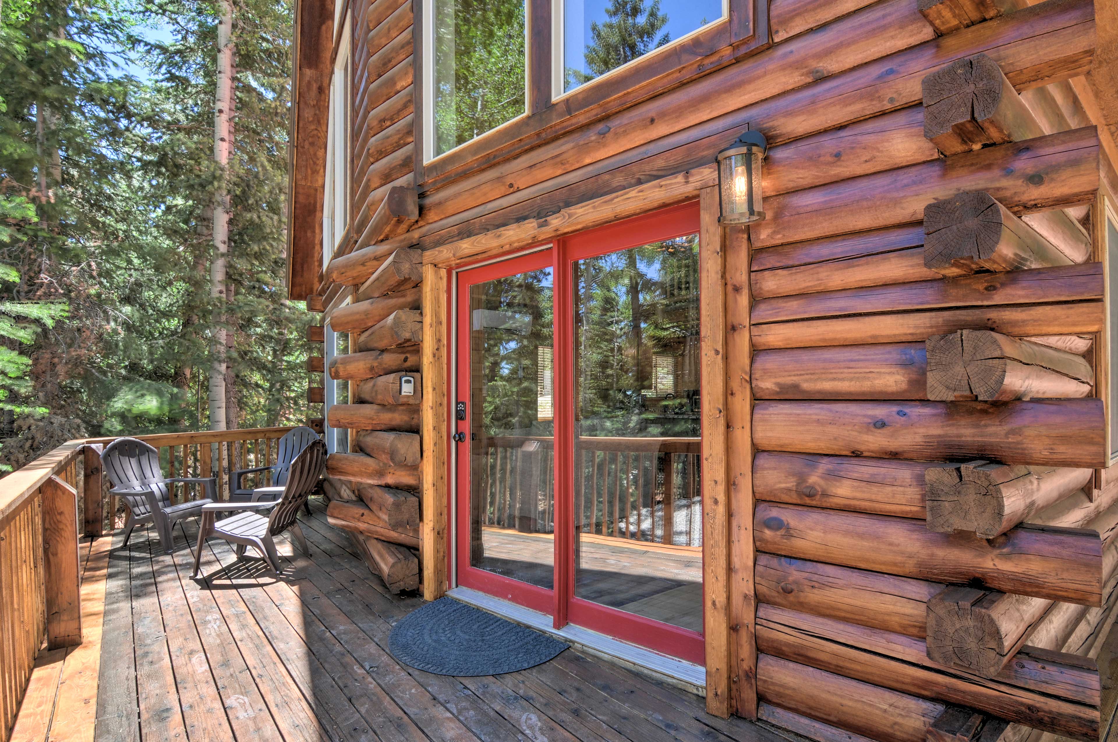 Front Exterior | Newly Remodeled | A-Frame Cabin | Hiking Trail to Fire Pit