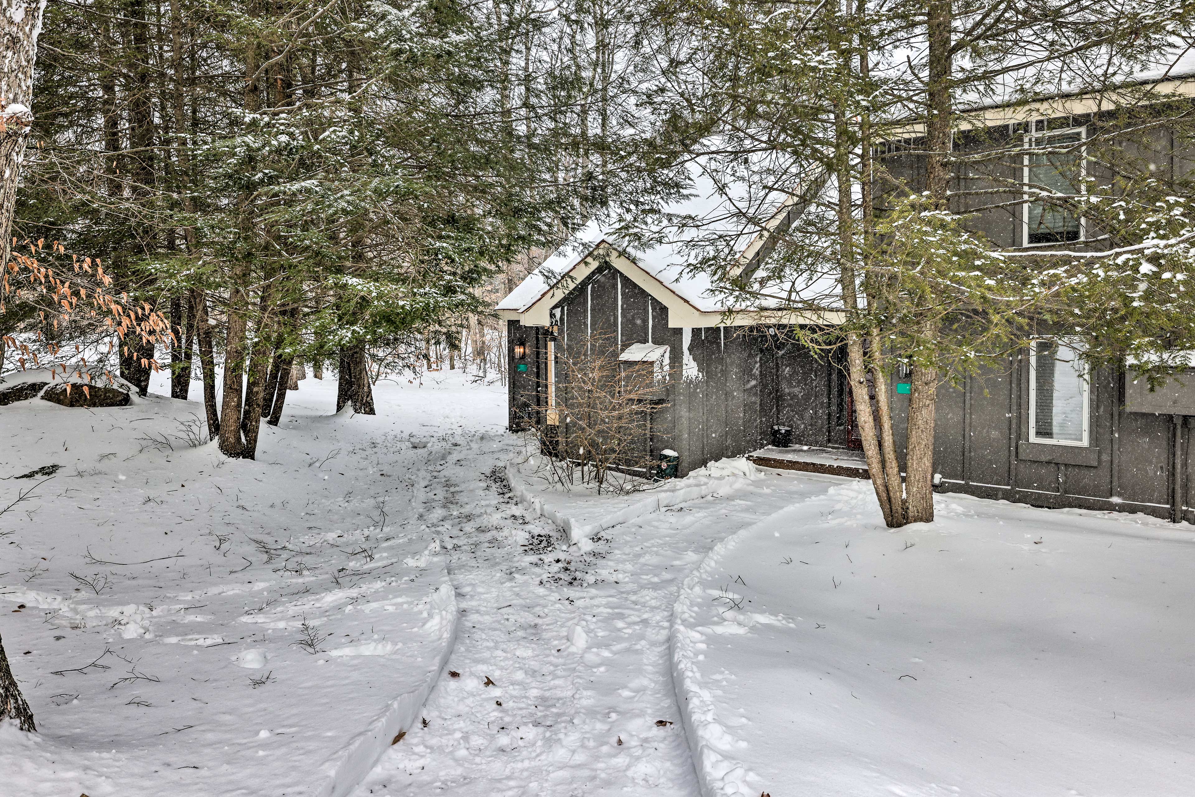 Townhome Exterior | Wooded Views