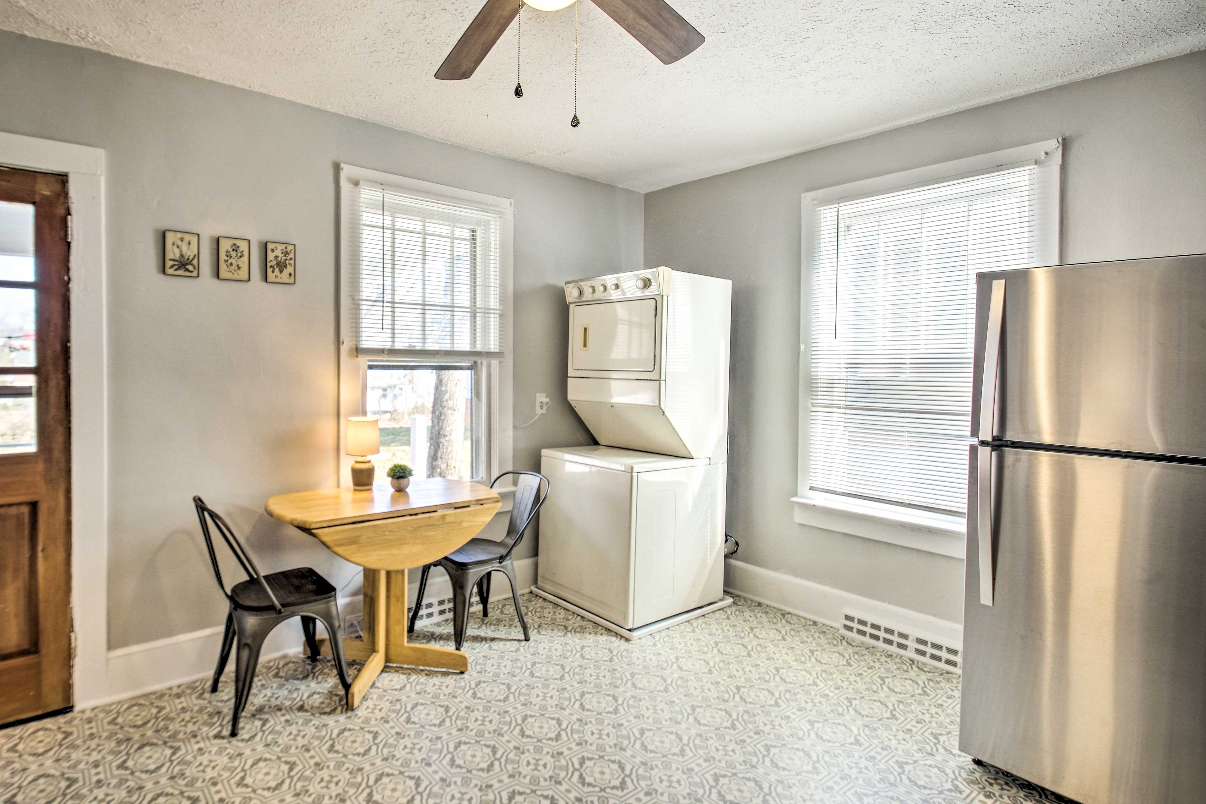 Fully Equipped Kitchen | In-Unit laundry