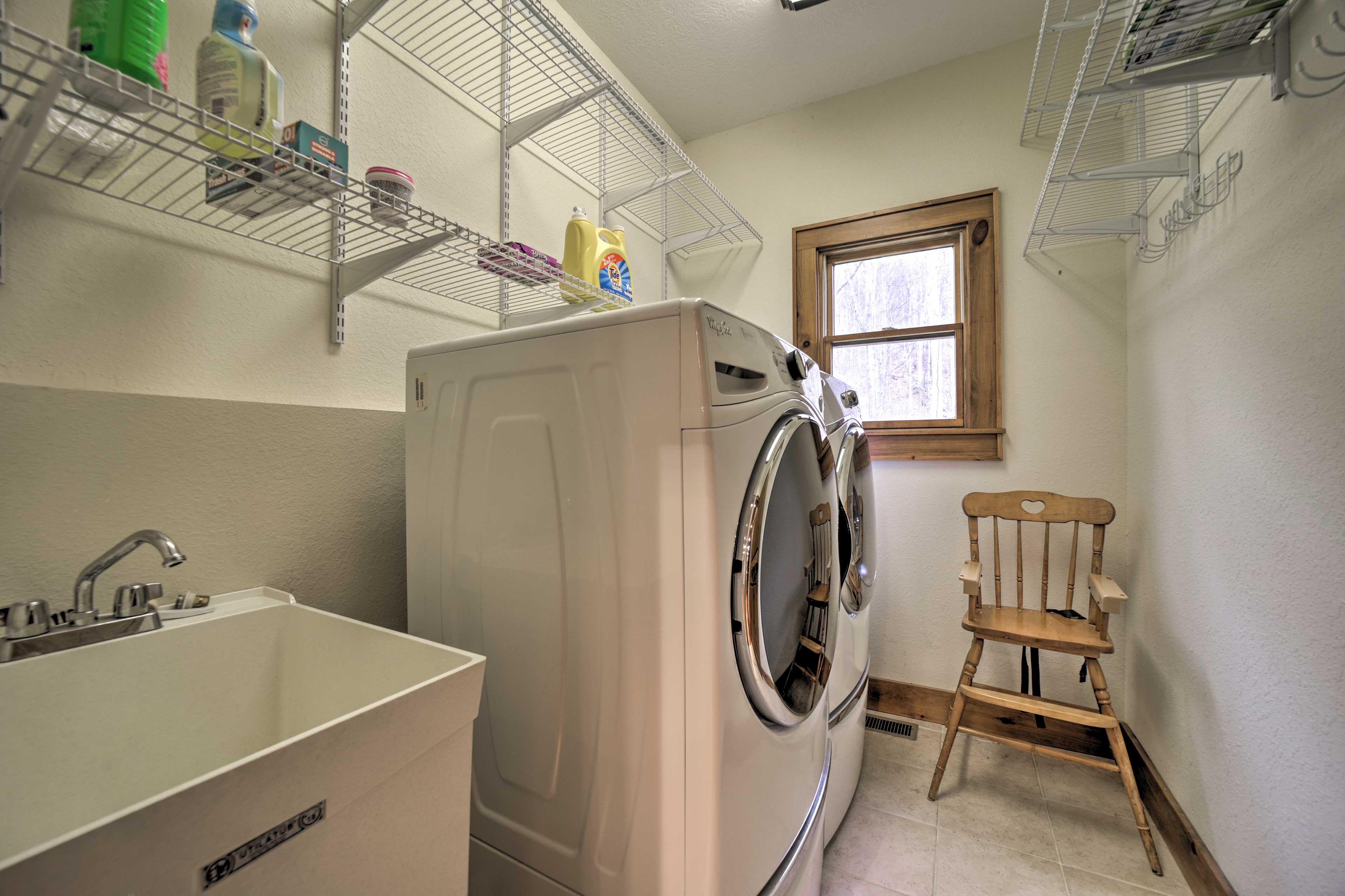 In-Home Laundry | Lower Level | Iron & Board | Laundry Detergent