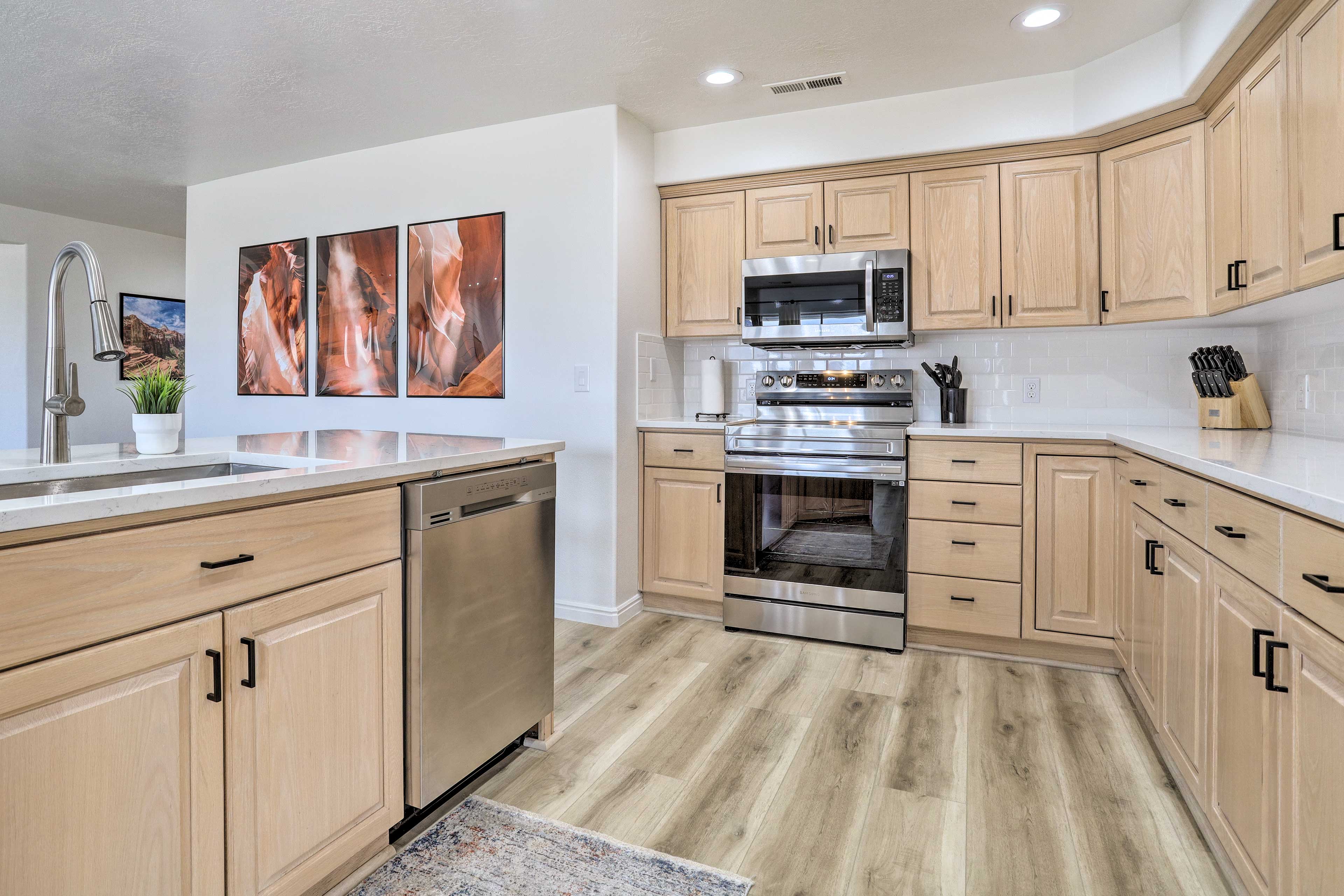 Kitchen | Fully Equipped | Stainless Steel Appliances