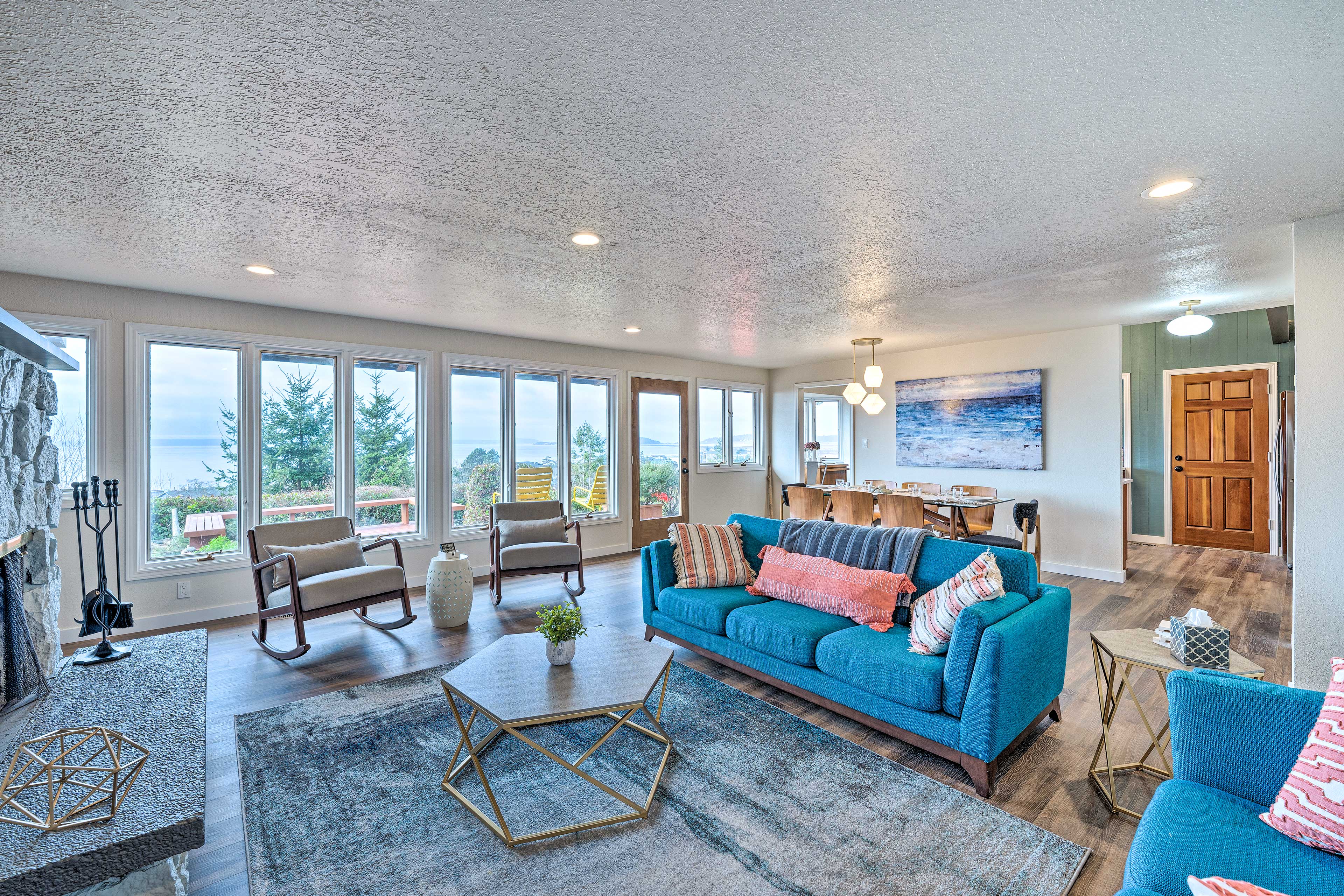 Living Room | 1st Floor | Puget Sound Views