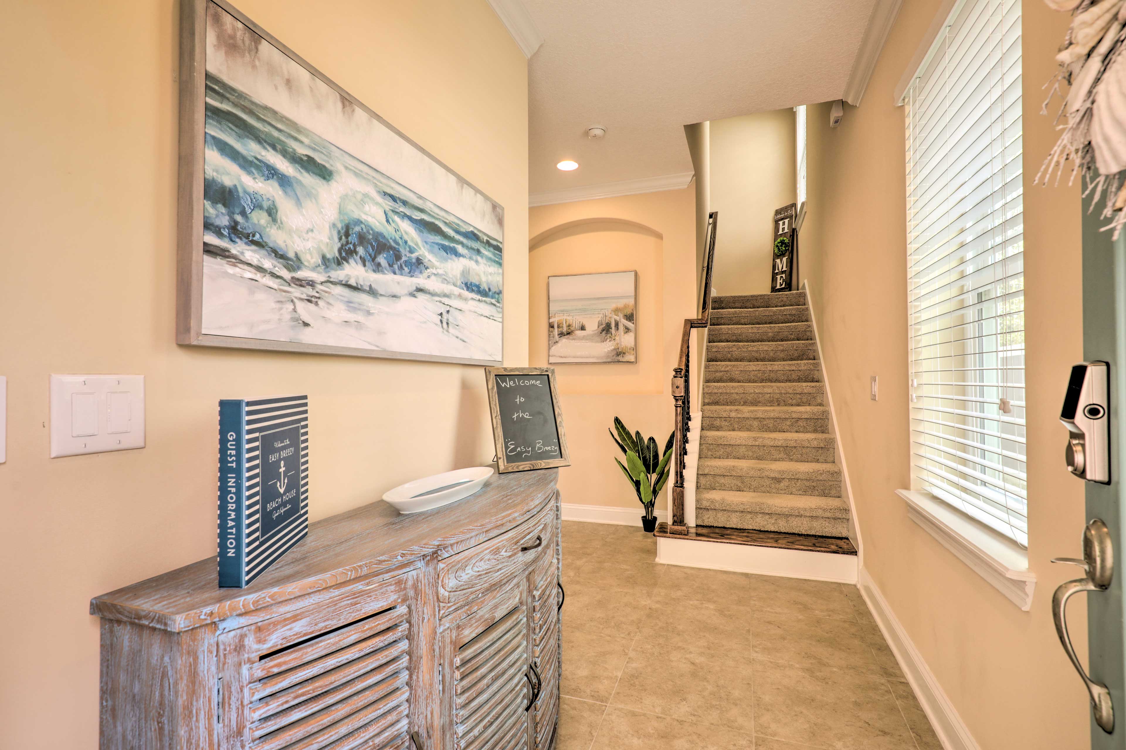 Stairs to Lower-Level Lounge Area