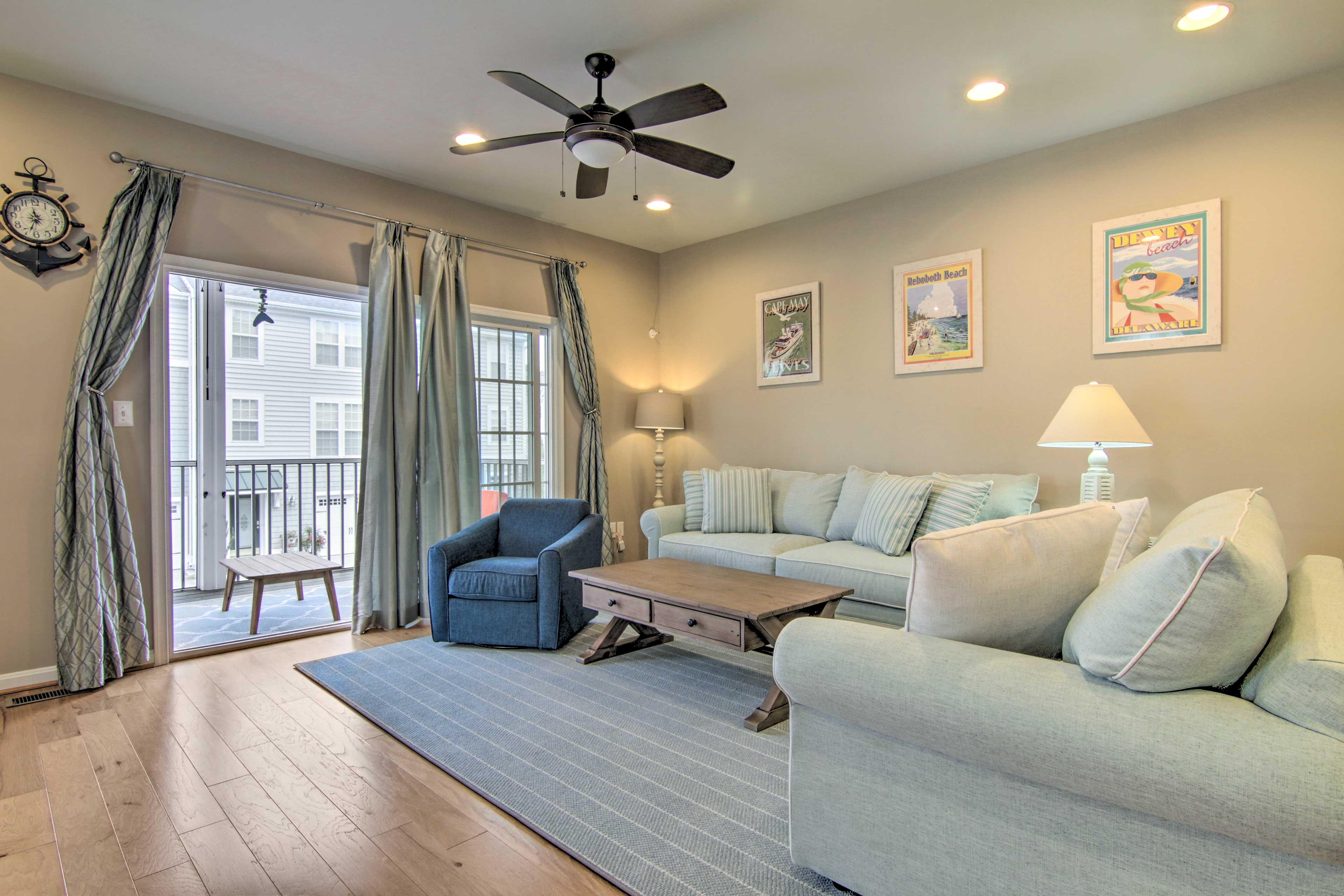 Rehoboth Beach Vacation Rental | 3BR | 3.5BA | 1,980 Sq Ft | Stairs Required