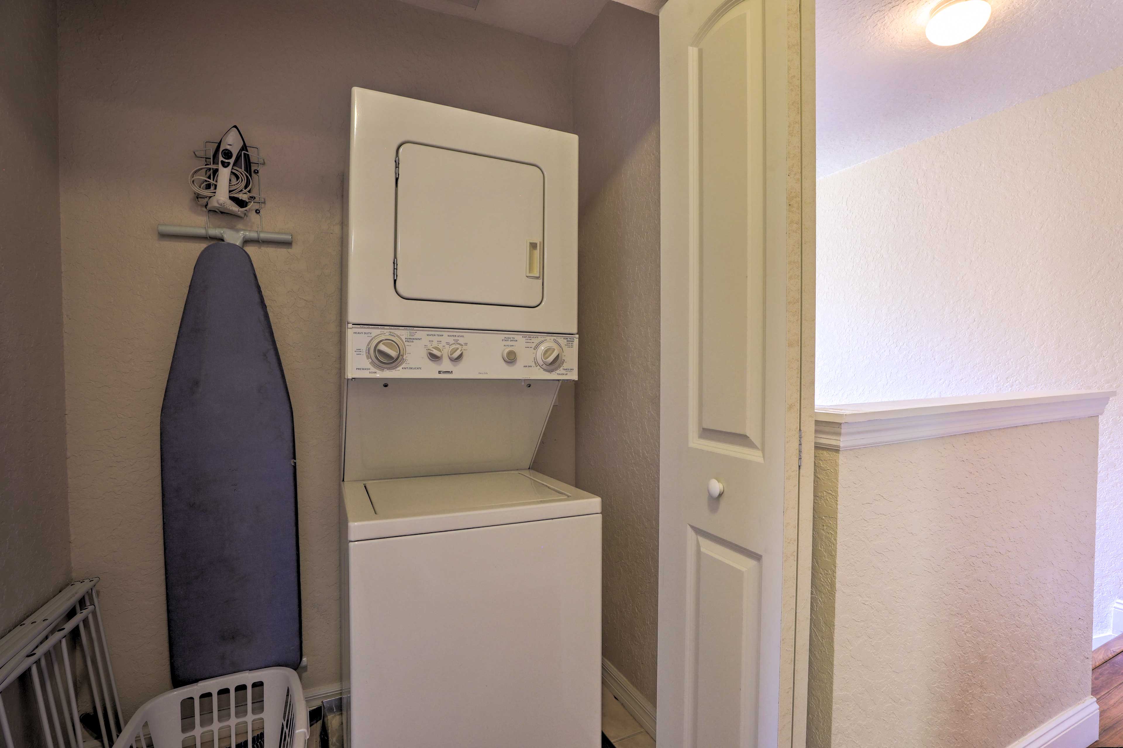 In-Unit Laundry | 2nd Floor | Laundry Detergent | Iron + Board