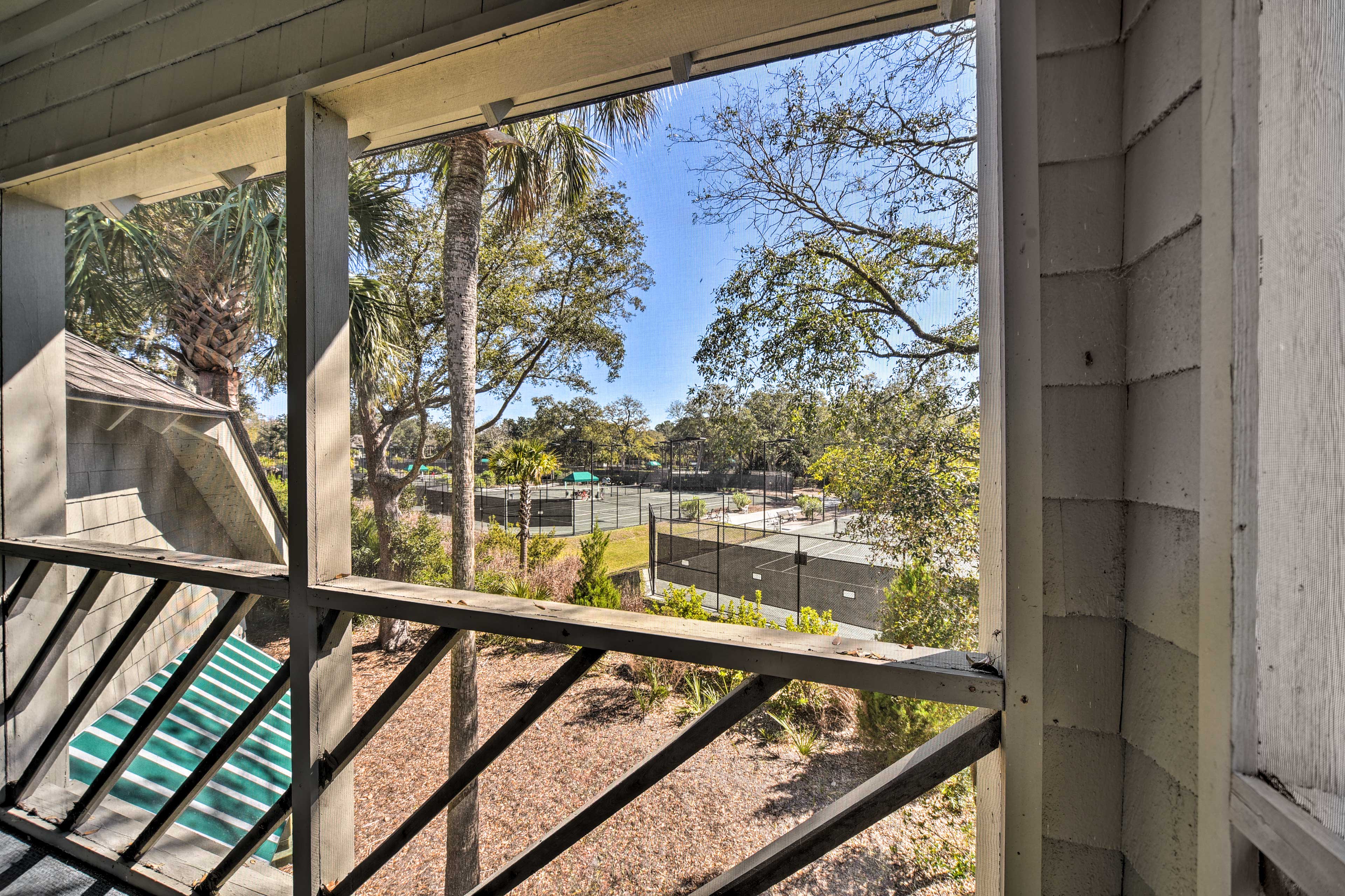 Screened Balcony | Tennis Court Views