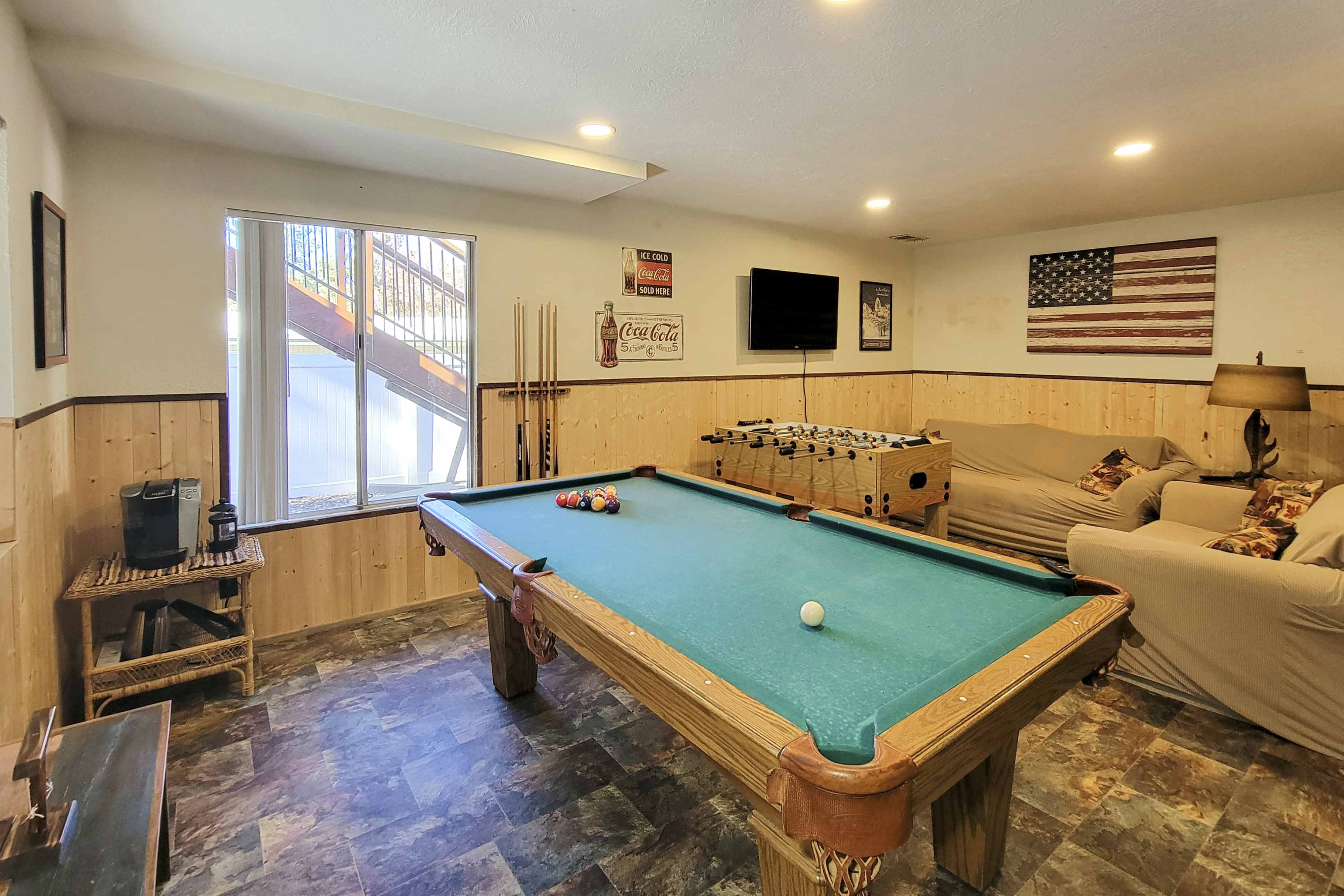 Game Room | Pool Table | Foosball Table